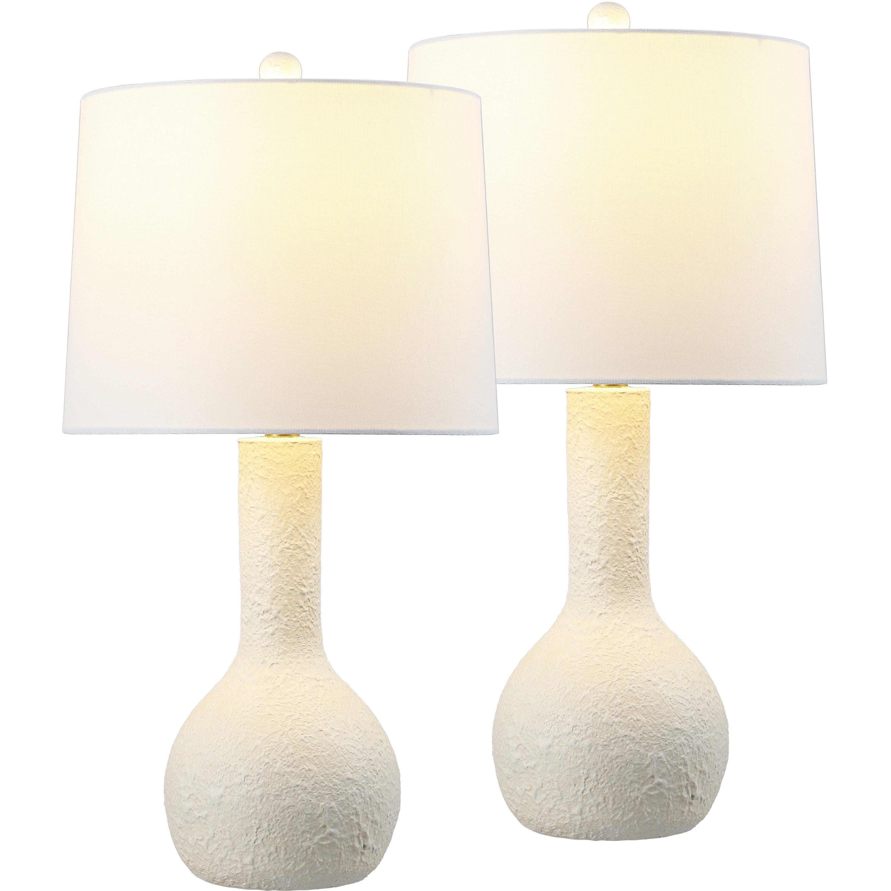 JONATHAN Y Katee Table Lamp (Set of 2), Antique White, large