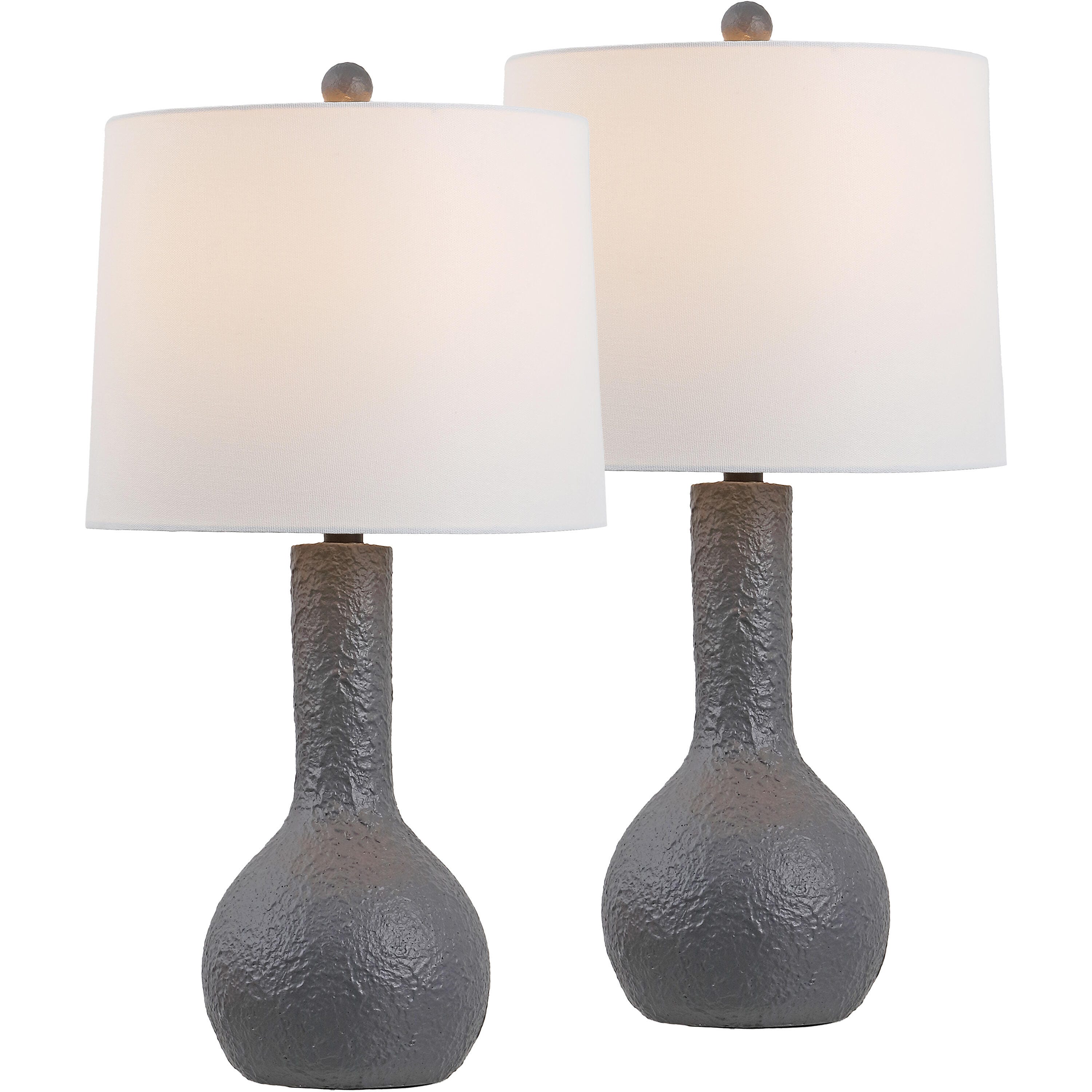 JONATHAN Y Katee Table Lamp (Set of 2), Gray, large