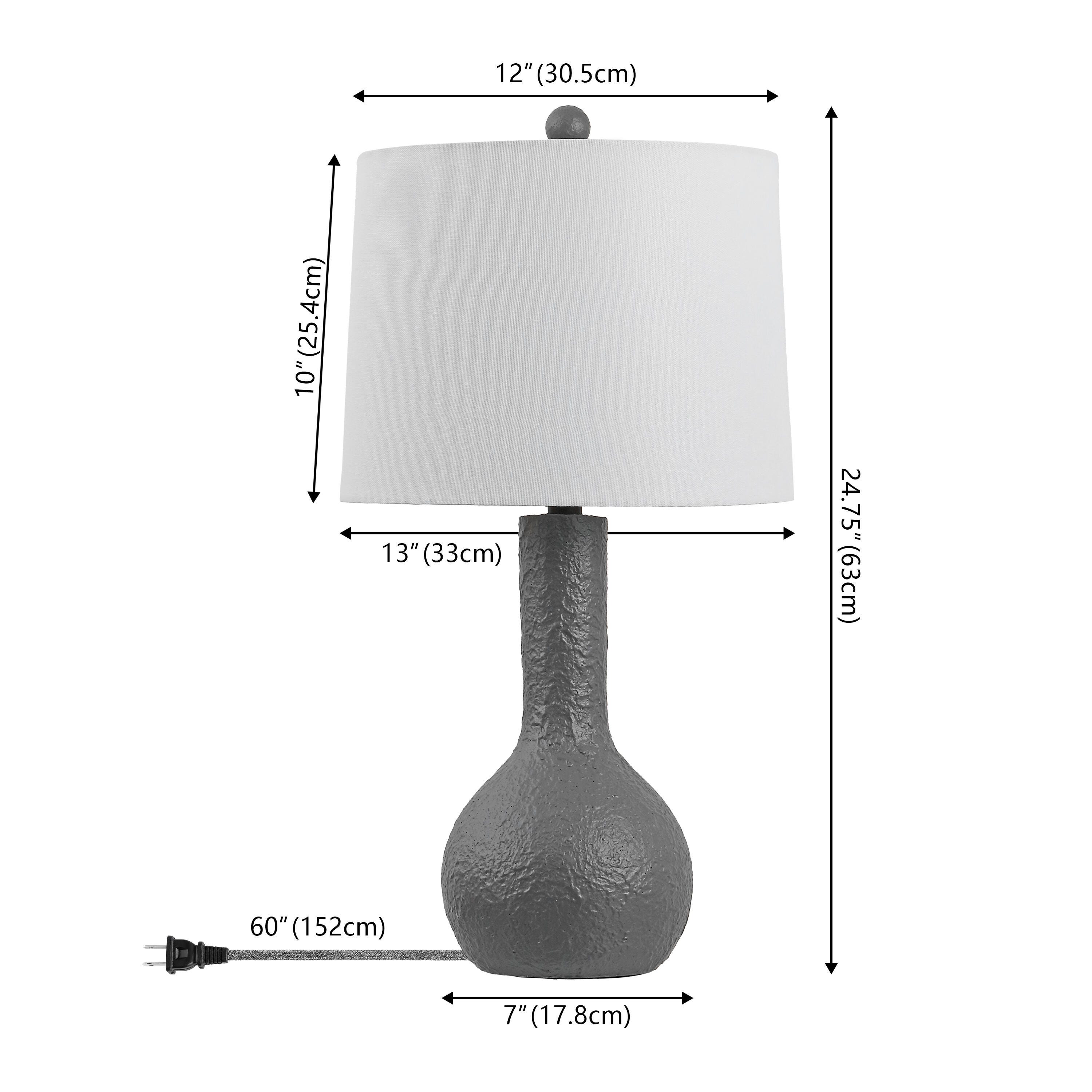 JONATHAN Y Katee Table Lamp (Set of 2), Gray, large