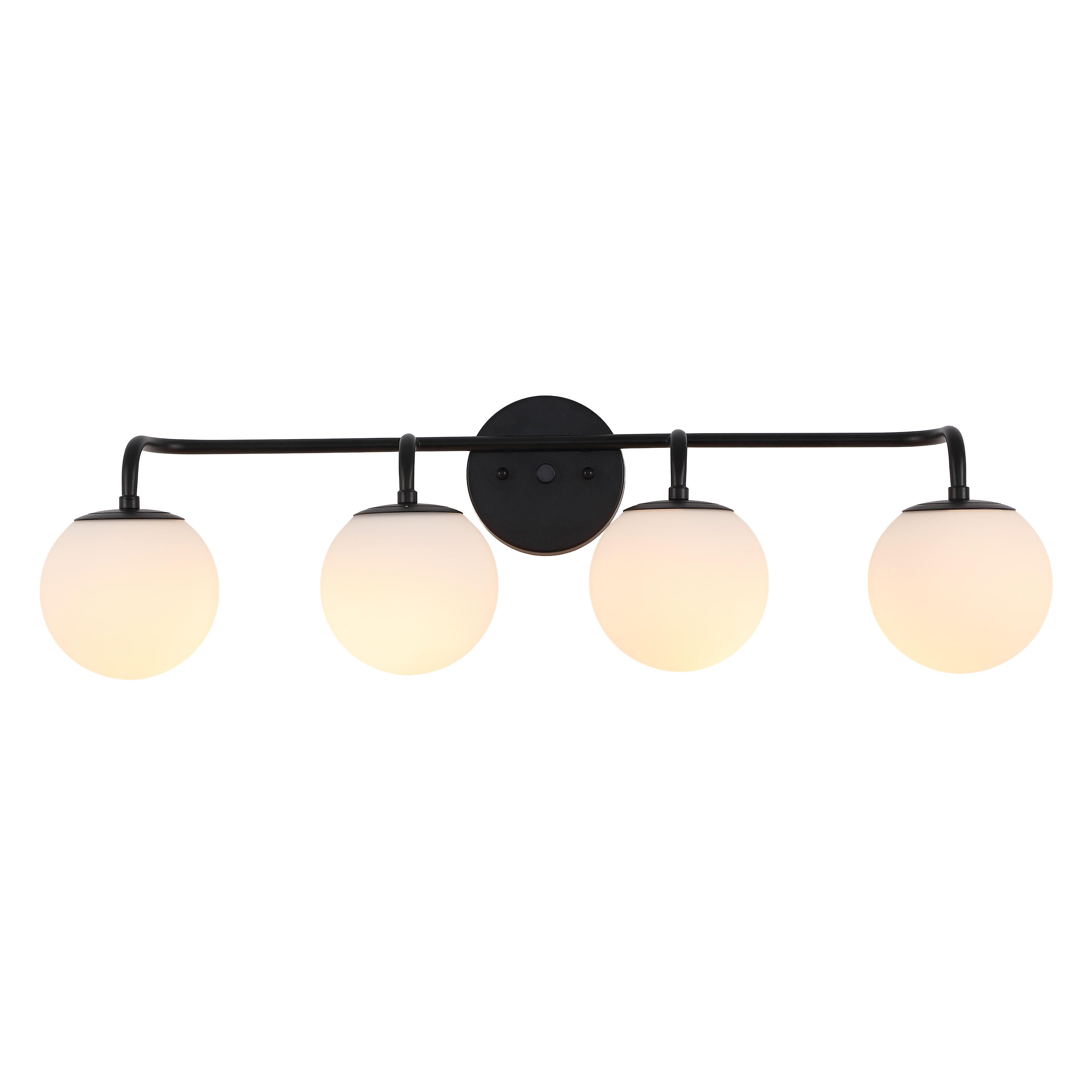 JONATHAN Y Louis Parisian 4-Light Scone, Black, large