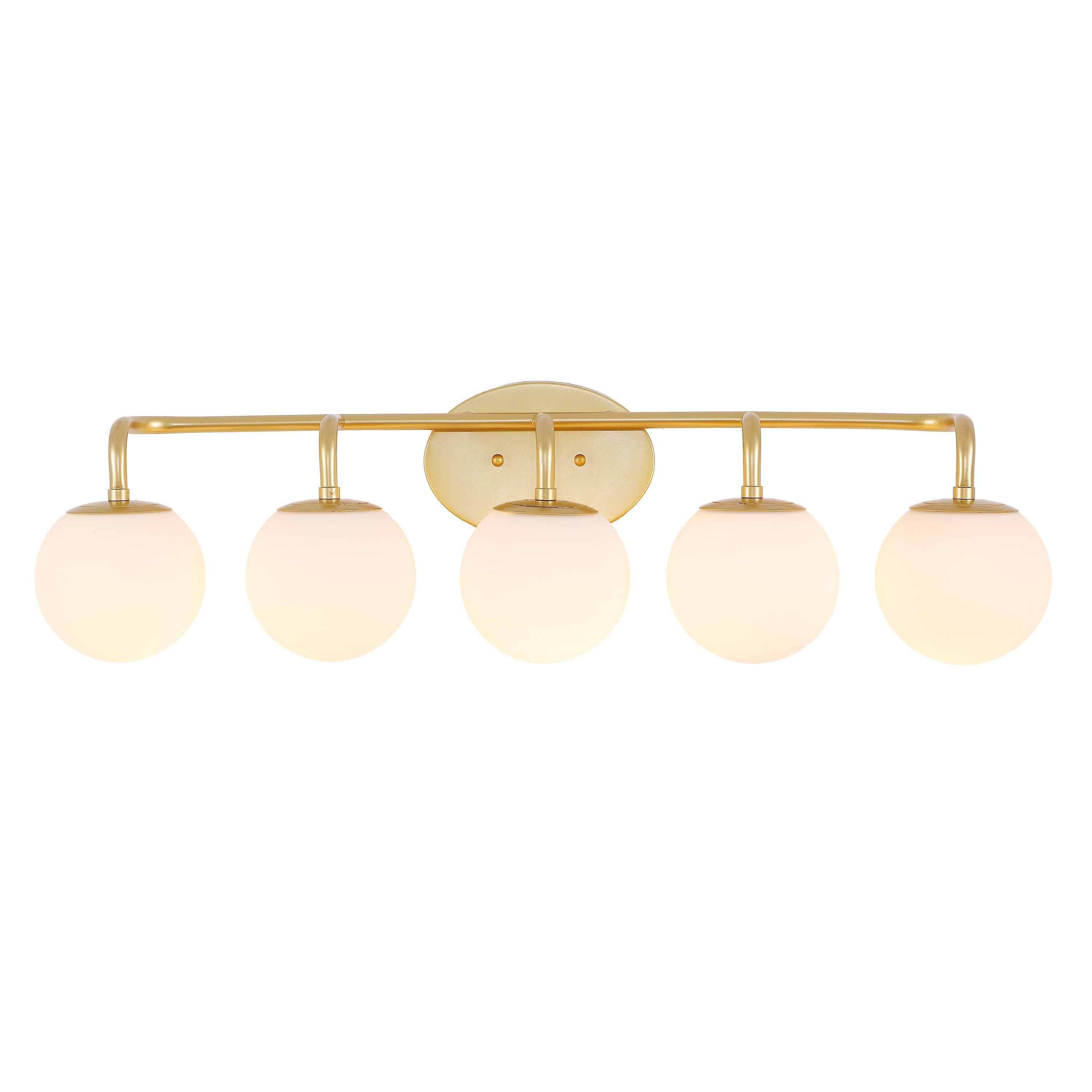 JONATHAN Y Louis Parisian 5-Light Scone, Gold, large