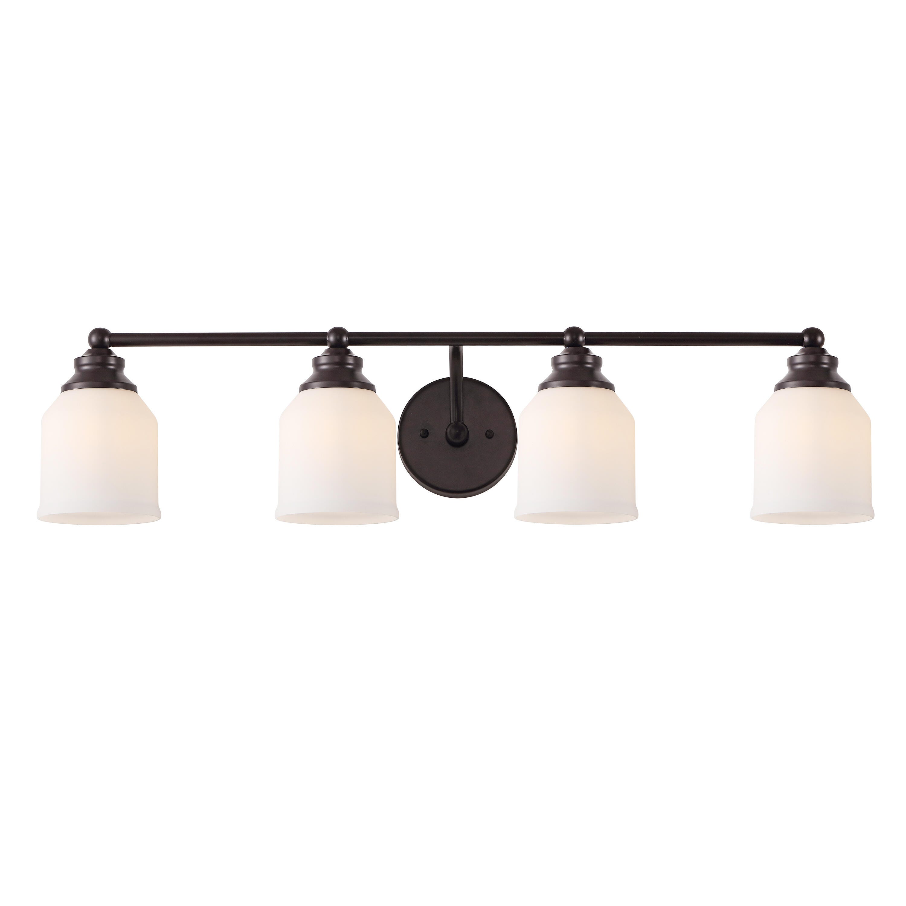 JONATHAN Y Lydia 4-Light Scone, Oil Rubbed Bronze/White, large