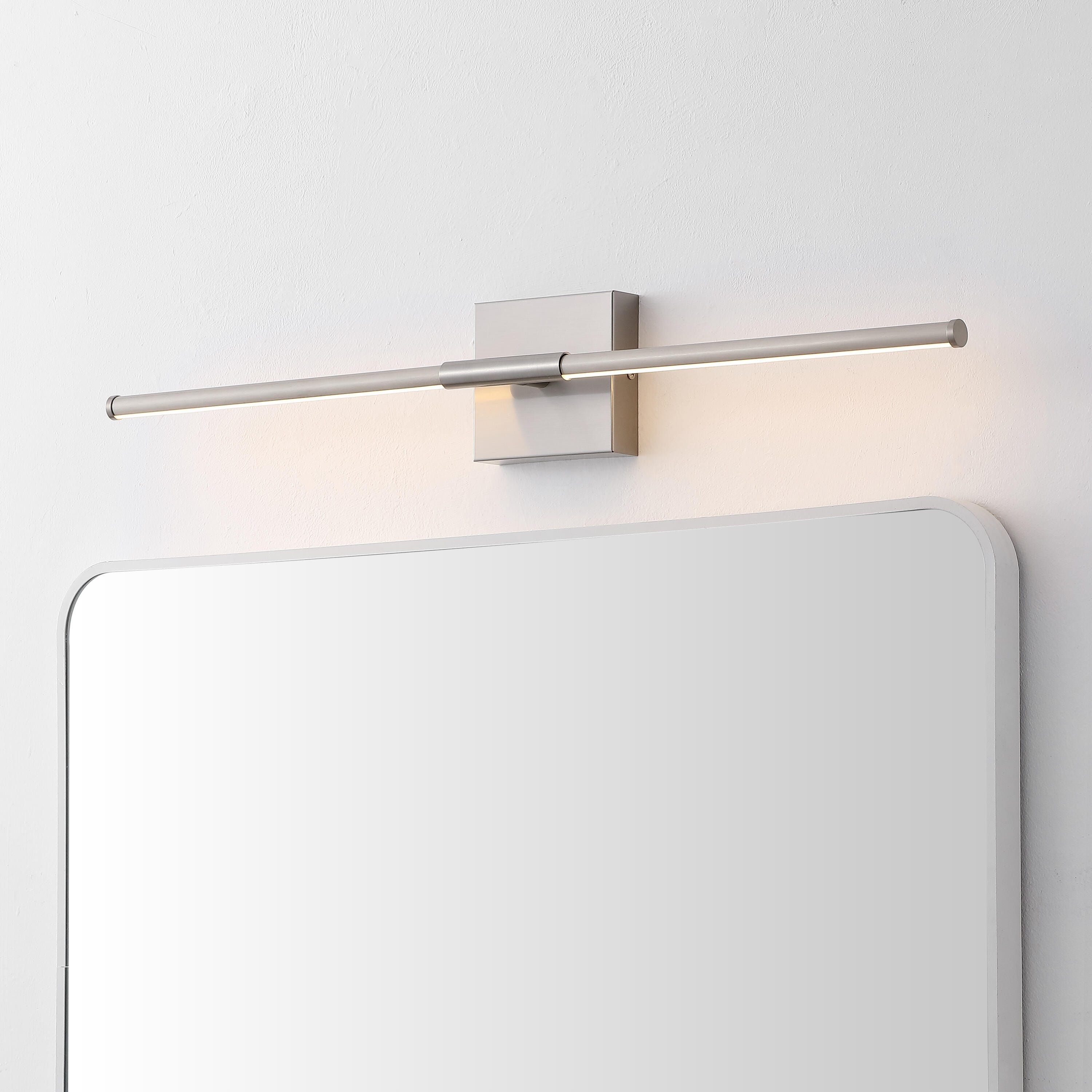 JONATHAN Y McKenna Wall Sconce, Nickel, rollover
