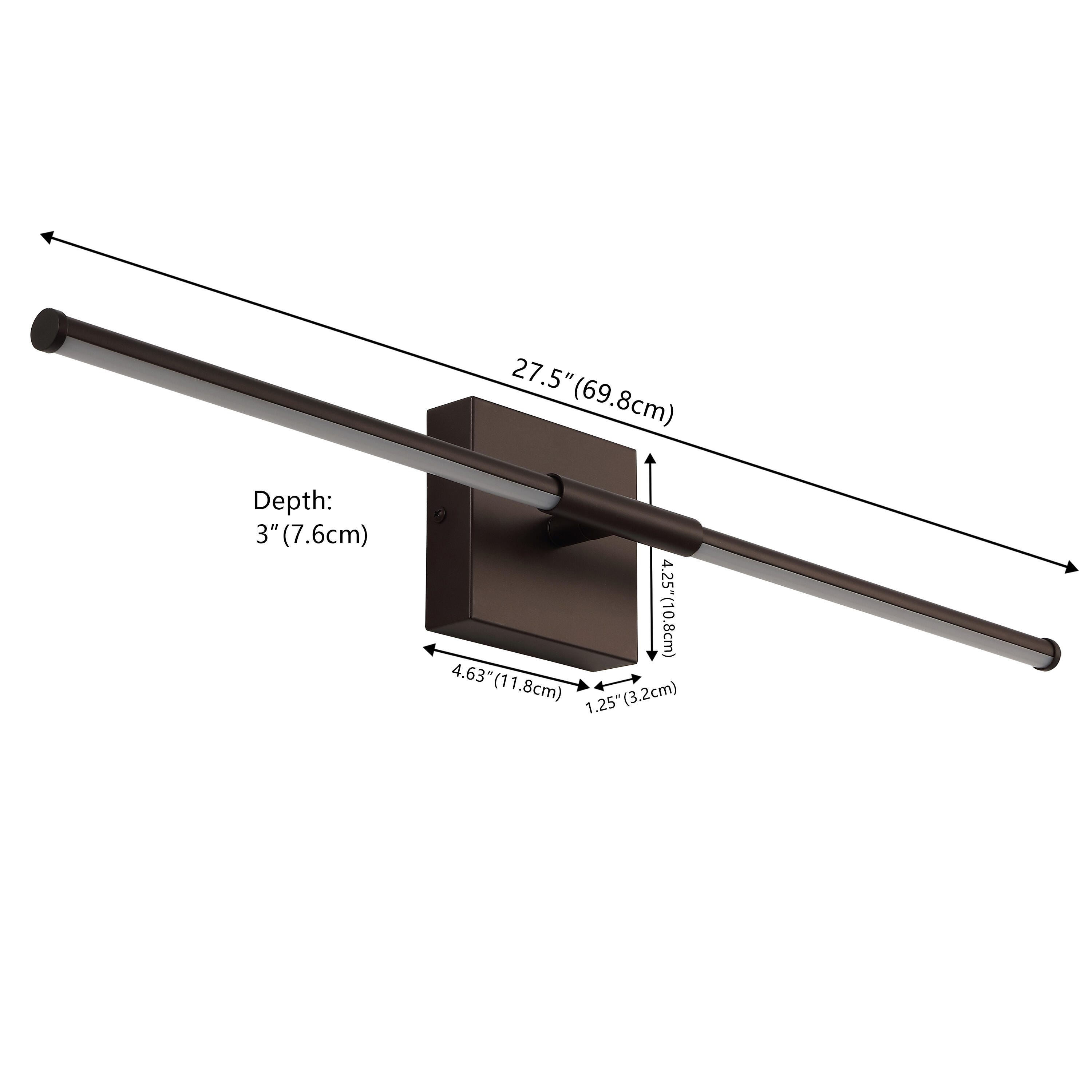 JONATHAN Y McKenna Wall Sconce, Oil Rubbed Bronze, large