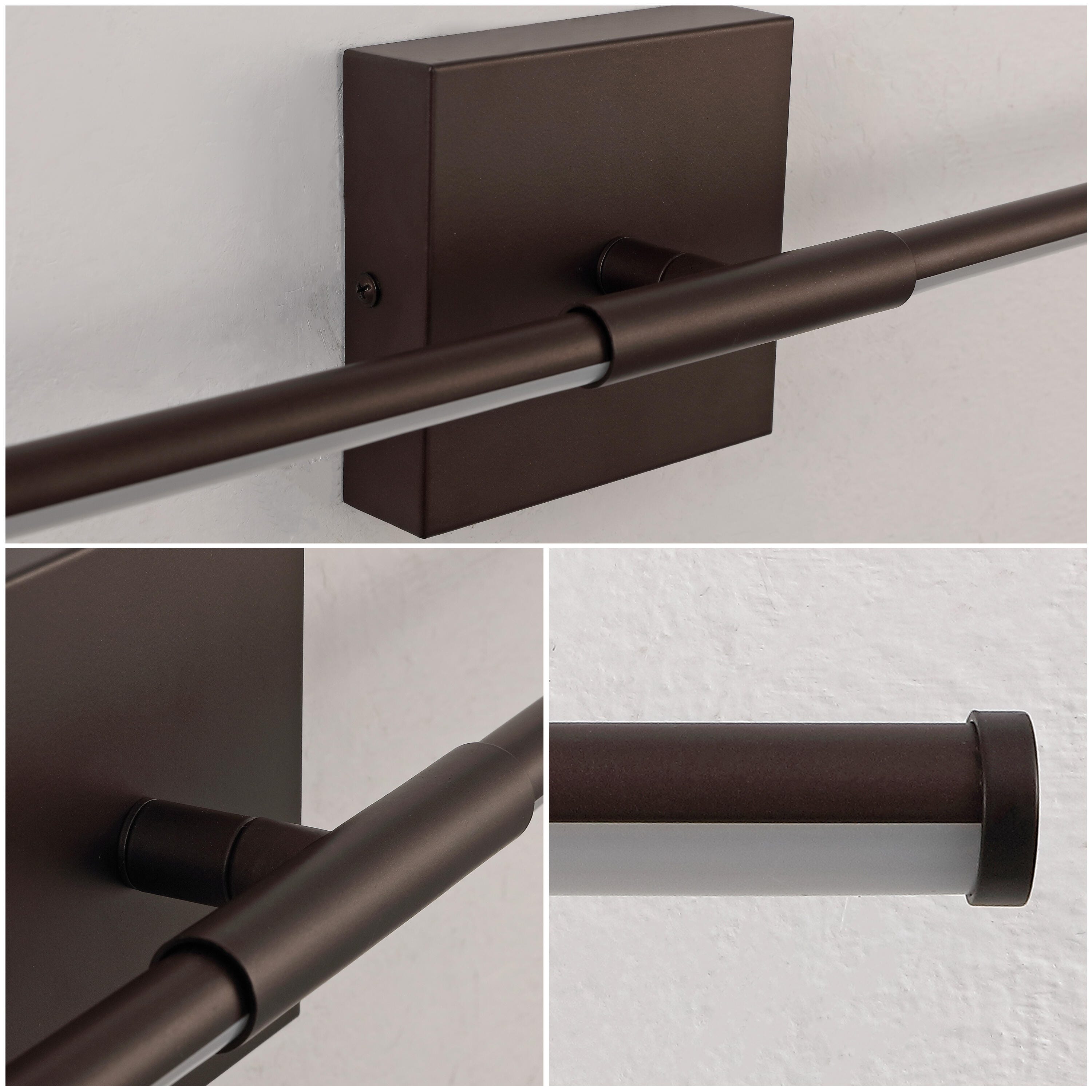 JONATHAN Y McKenna Wall Sconce, Oil Rubbed Bronze, large