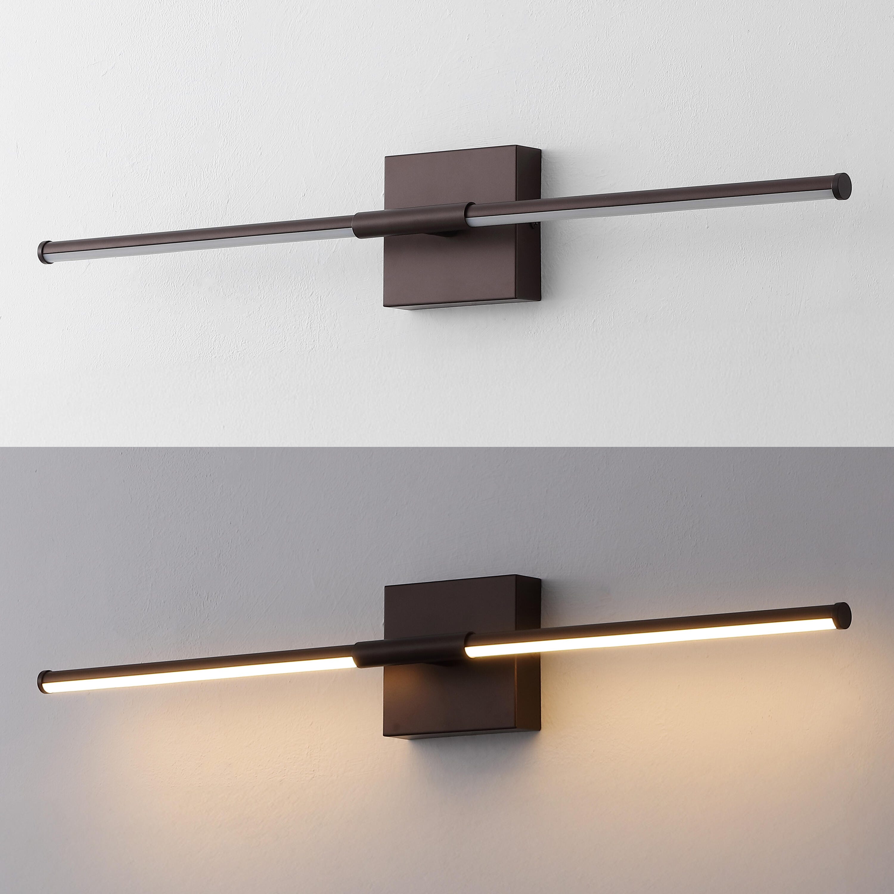 JONATHAN Y McKenna Wall Sconce, Oil Rubbed Bronze, large
