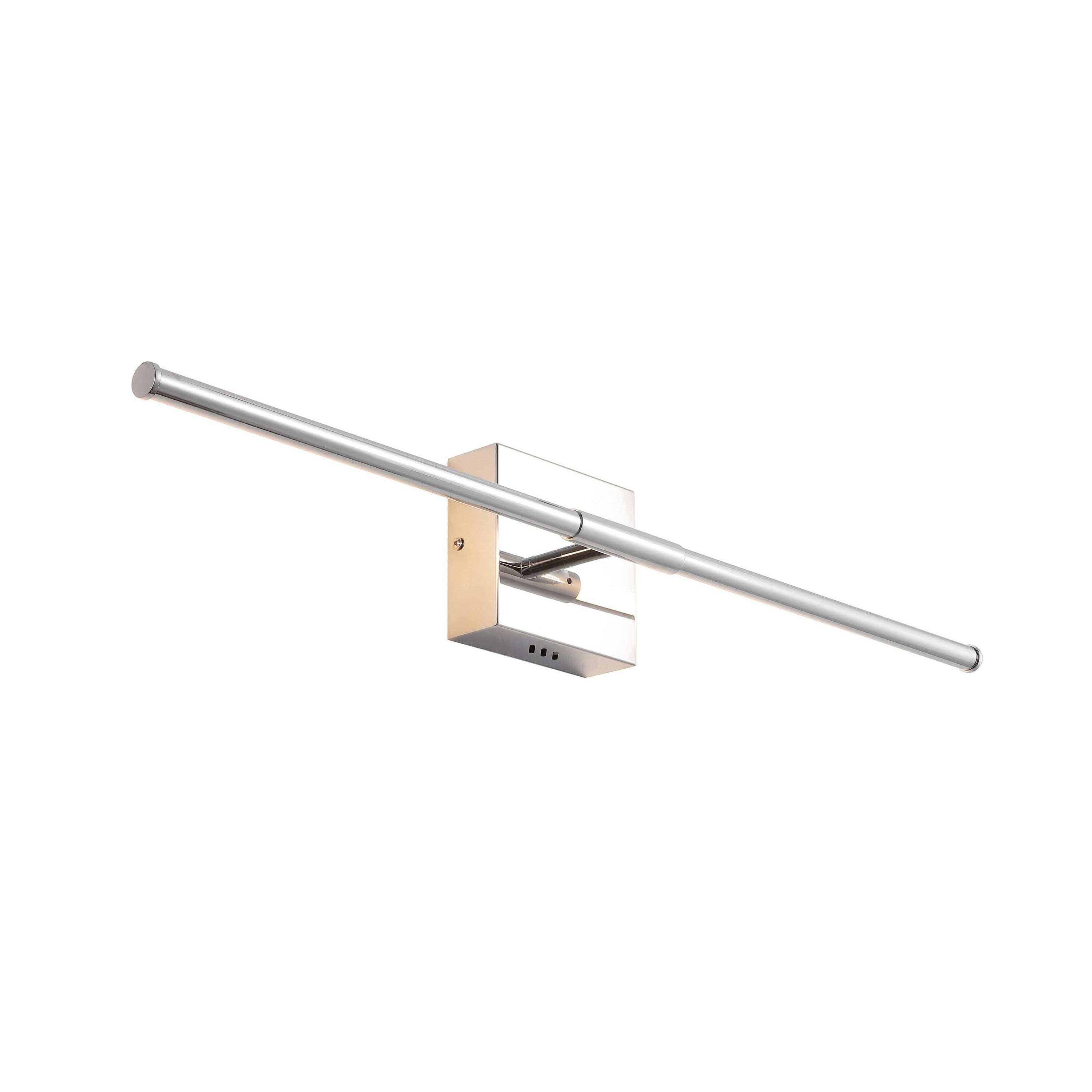 JONATHAN Y McKenna Wall Sconce, Chrome, large