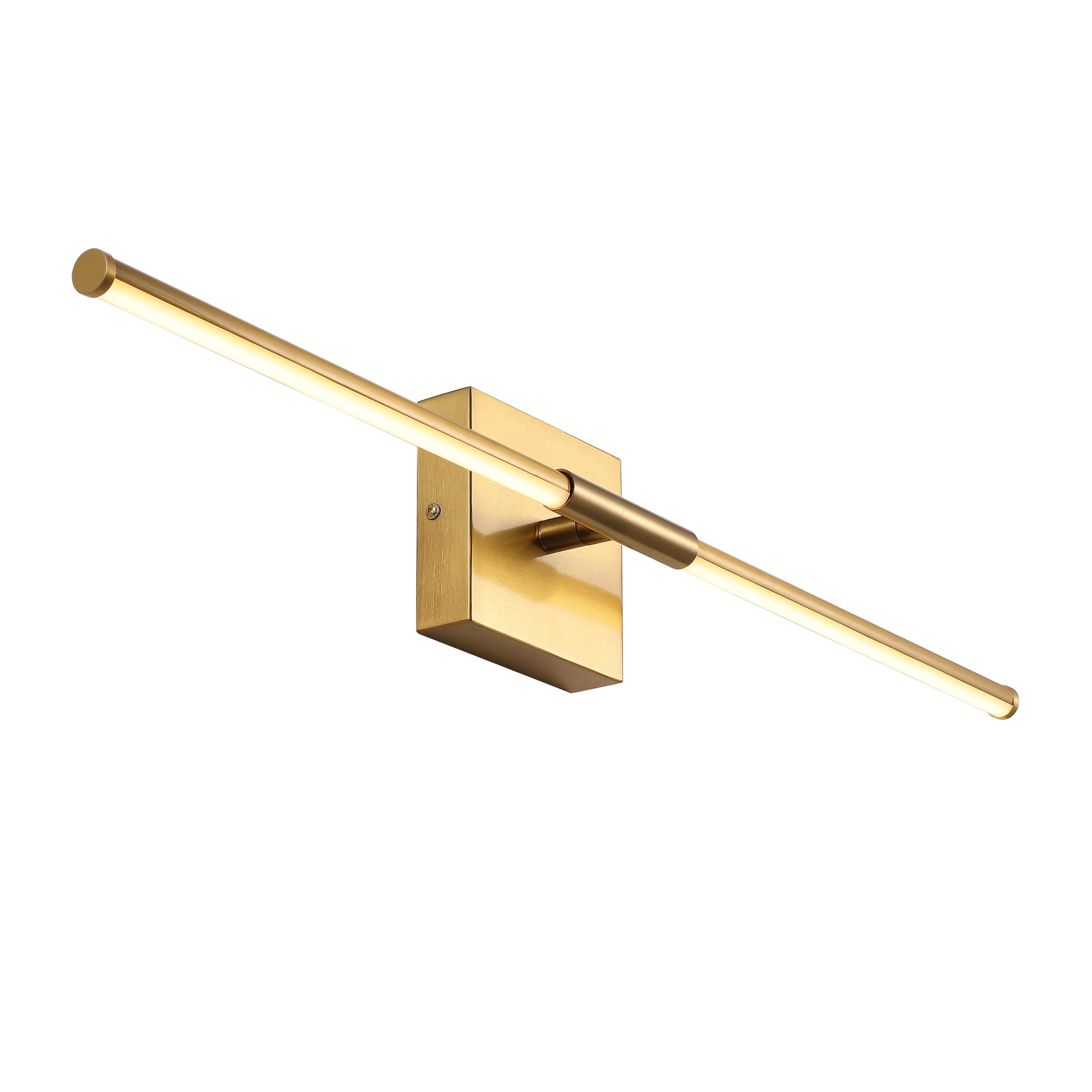 JONATHAN Y McKenna Wall Sconce, Brass Gold, large