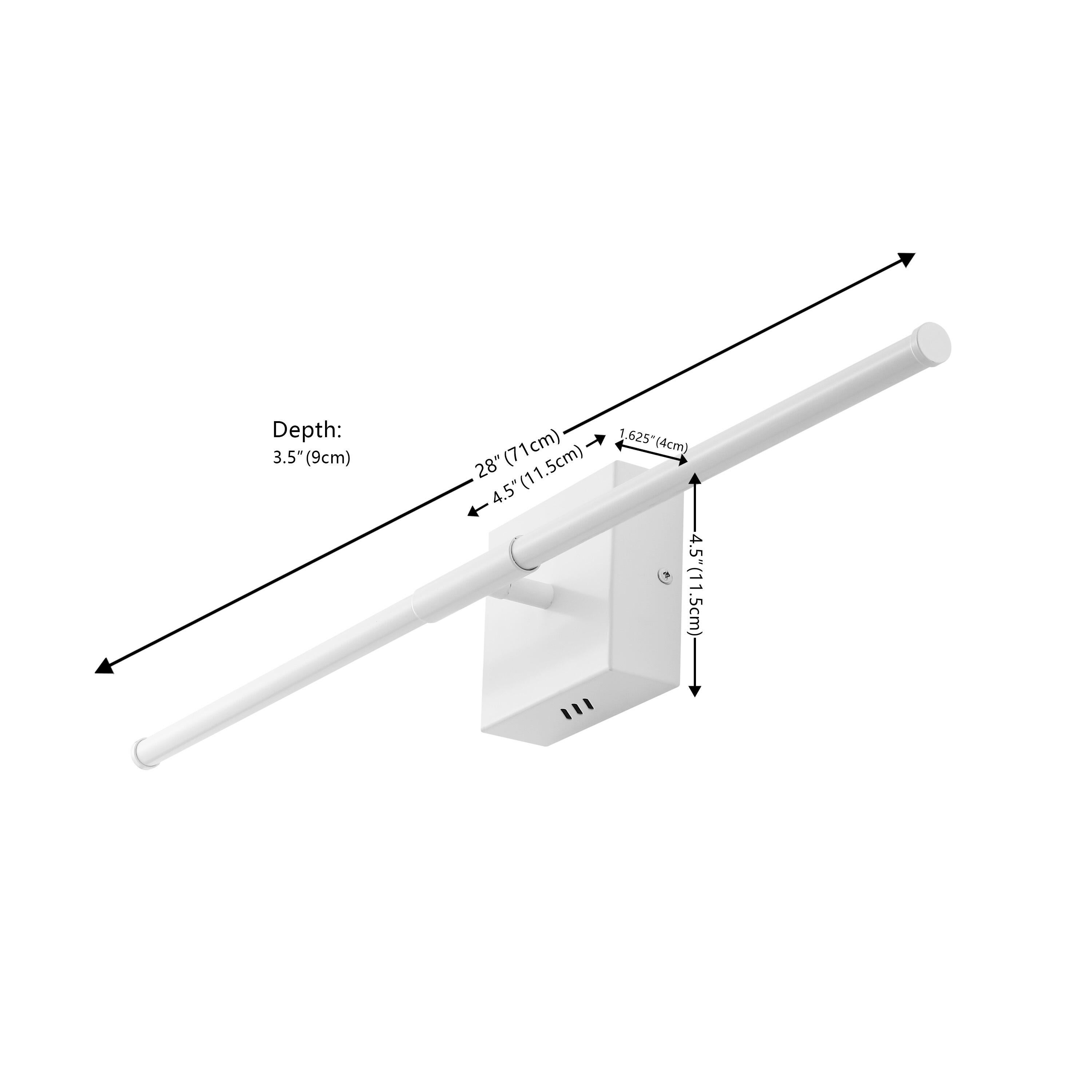 JONATHAN Y McKenna Wall Sconce, White, large