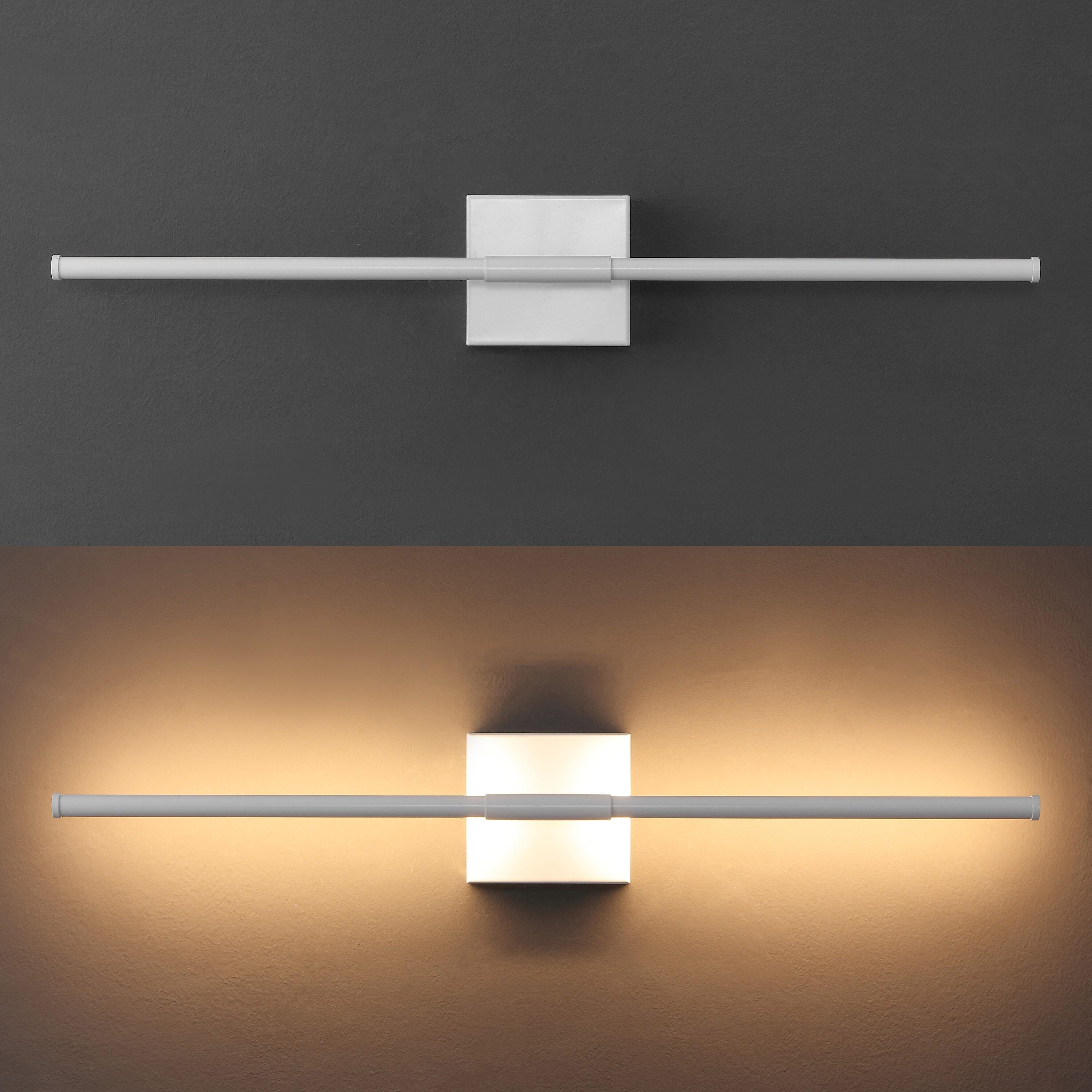 JONATHAN Y McKenna Wall Sconce, White, large