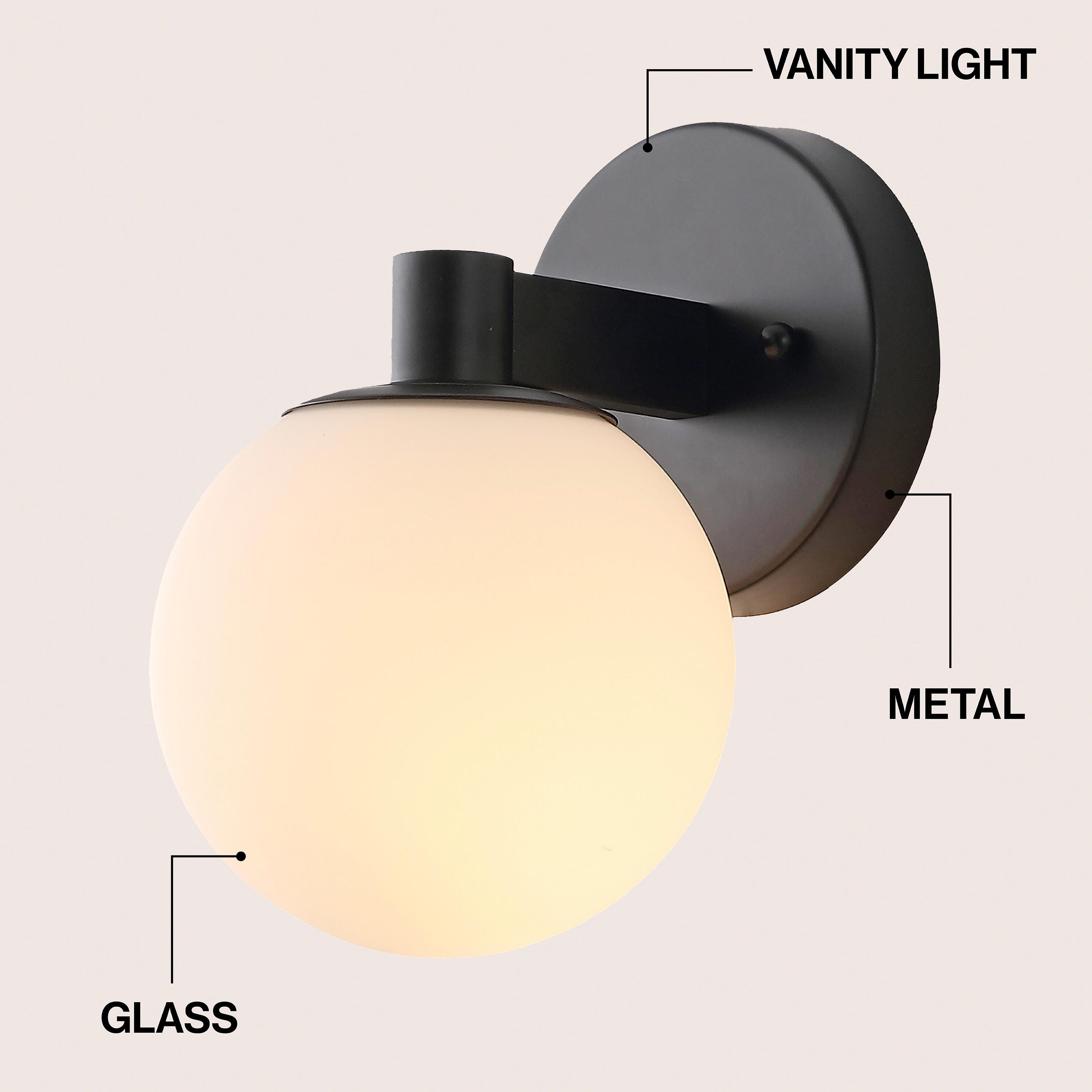 JONATHAN Y Modernist 1-Light Scone, , large