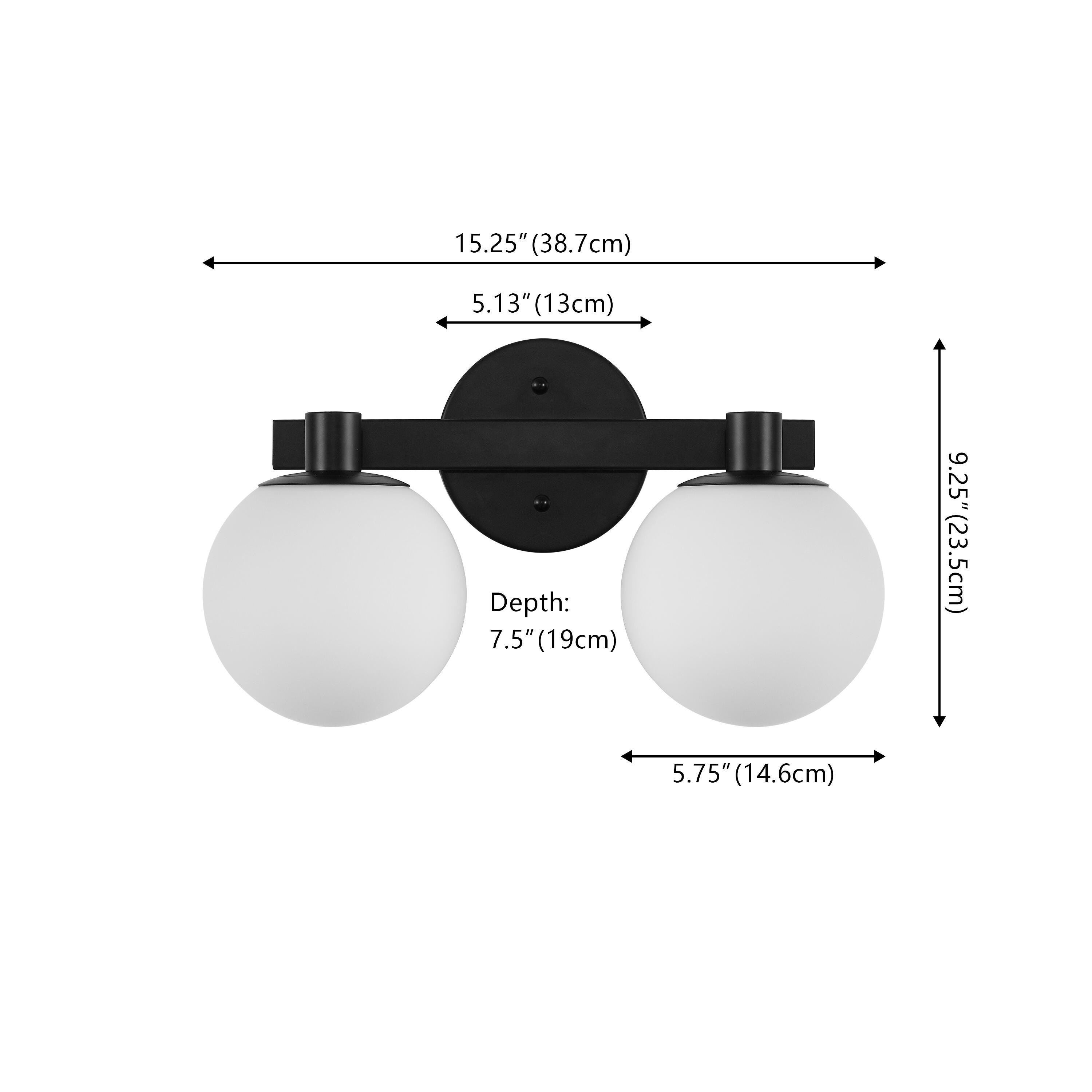 JONATHAN Y Modernist 2-Light Scone, , large