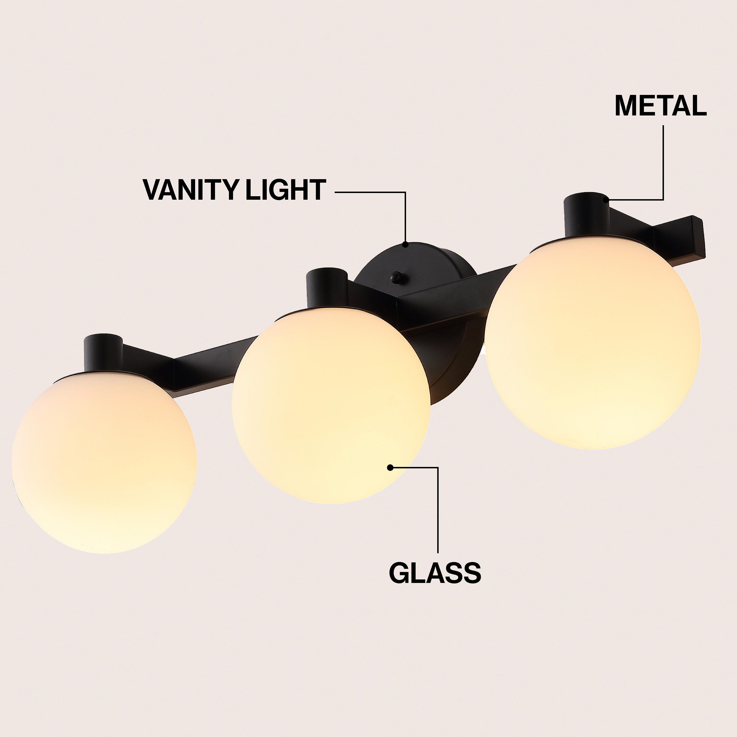 JONATHAN Y Modernist 3-Light Scone, , large