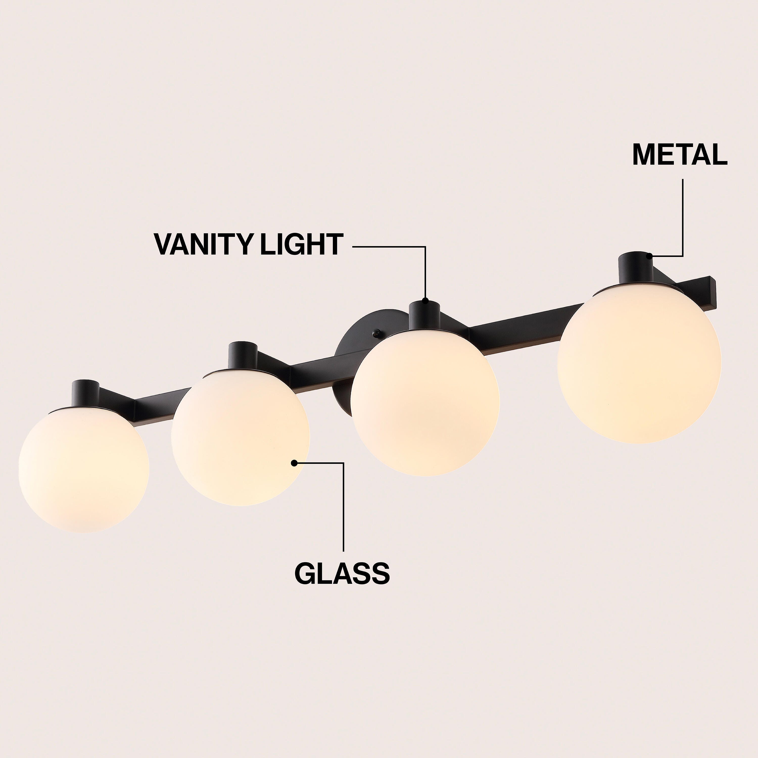 JONATHAN Y Modernist 4-Light Scone, , large