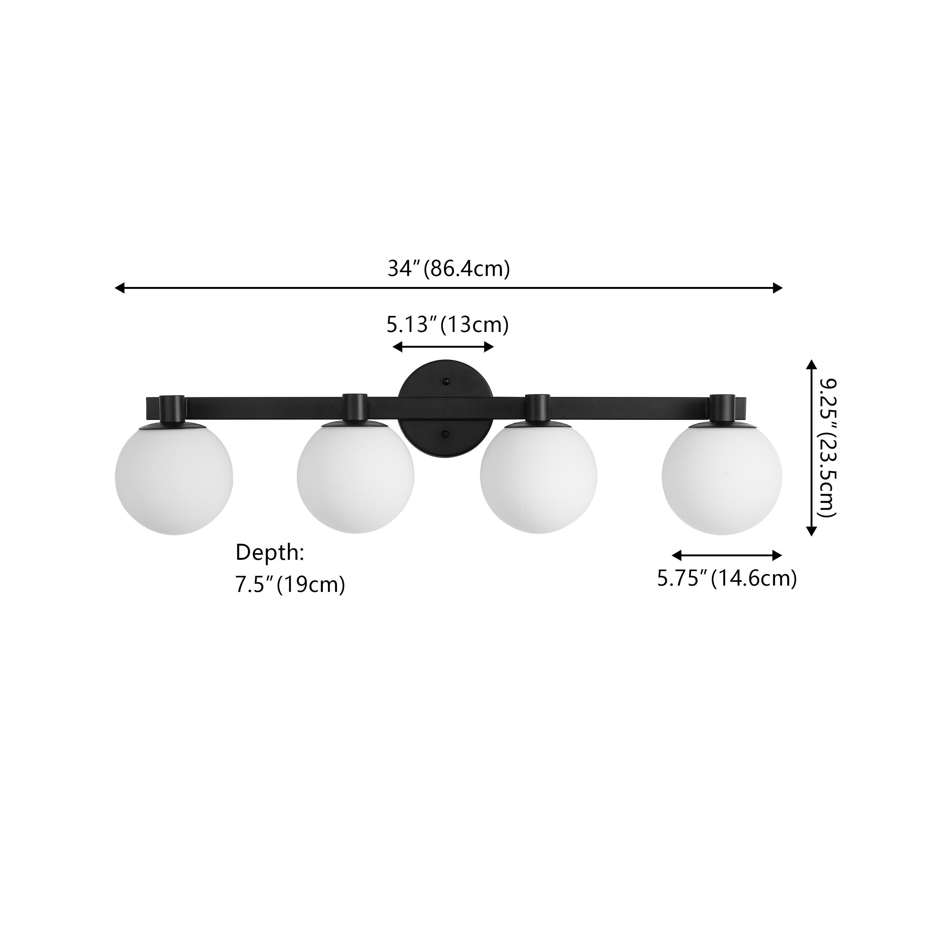JONATHAN Y Modernist 4-Light Scone, , large