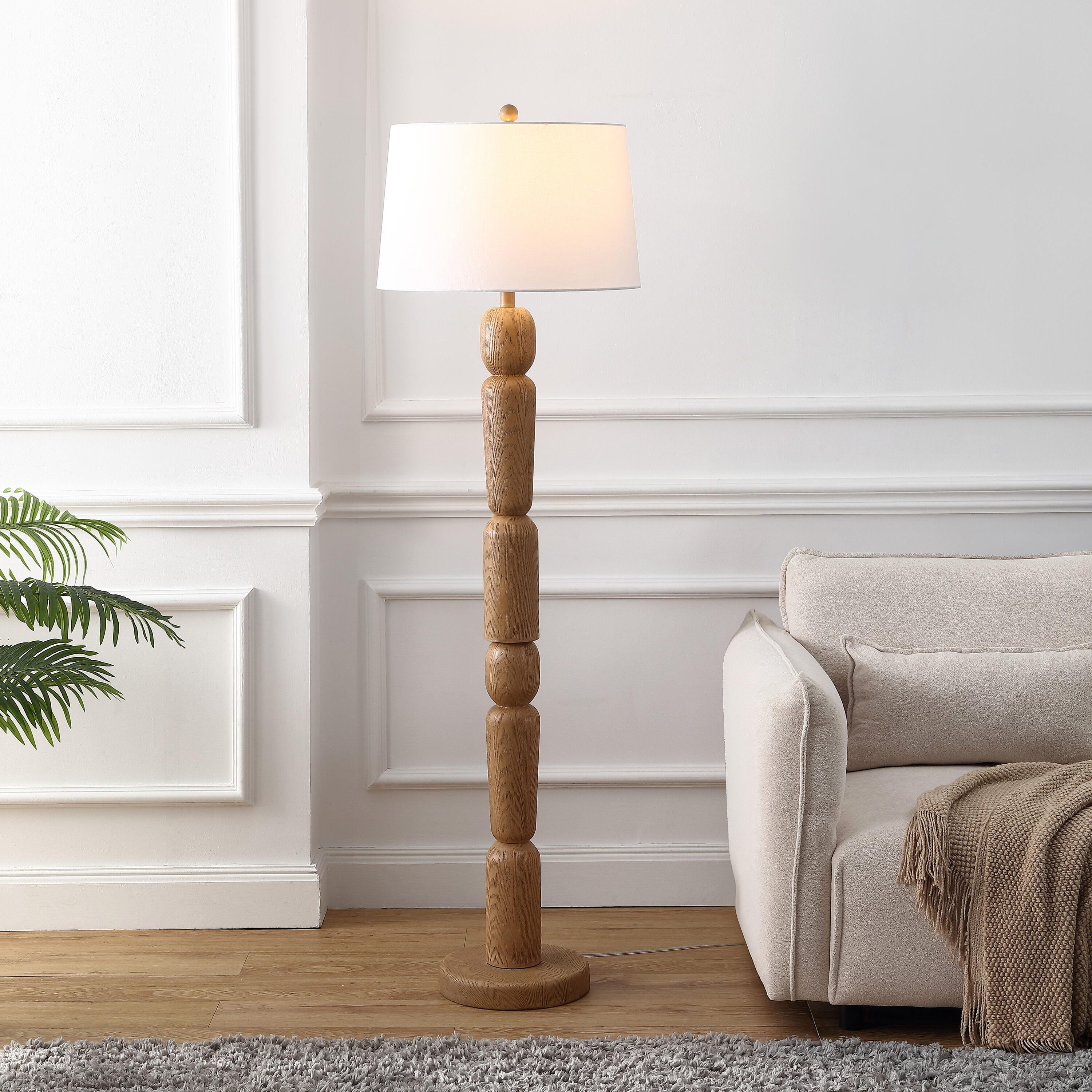 JONATHAN Y Rustara Floor Lamp, , rollover