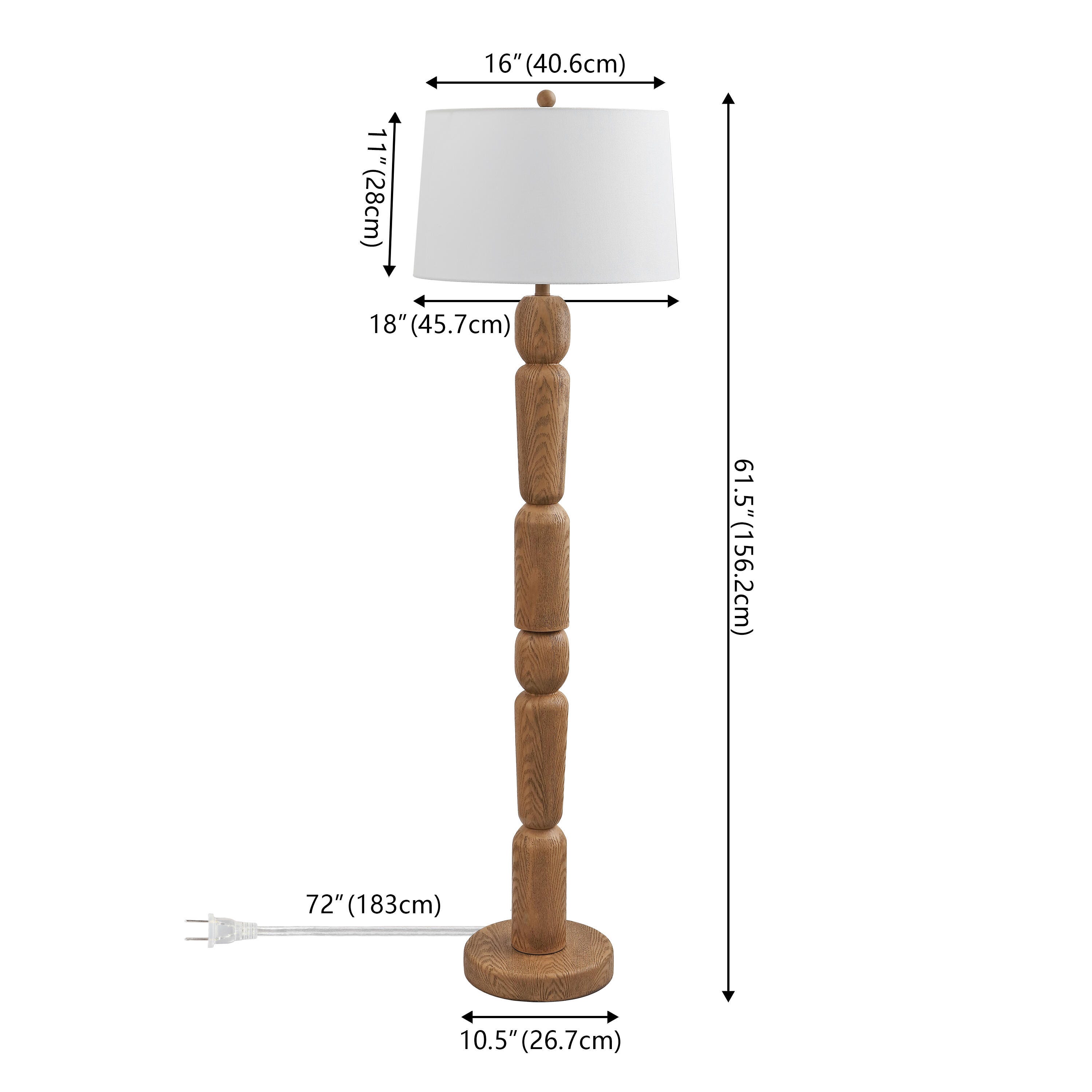 JONATHAN Y Rustara Floor Lamp, , large