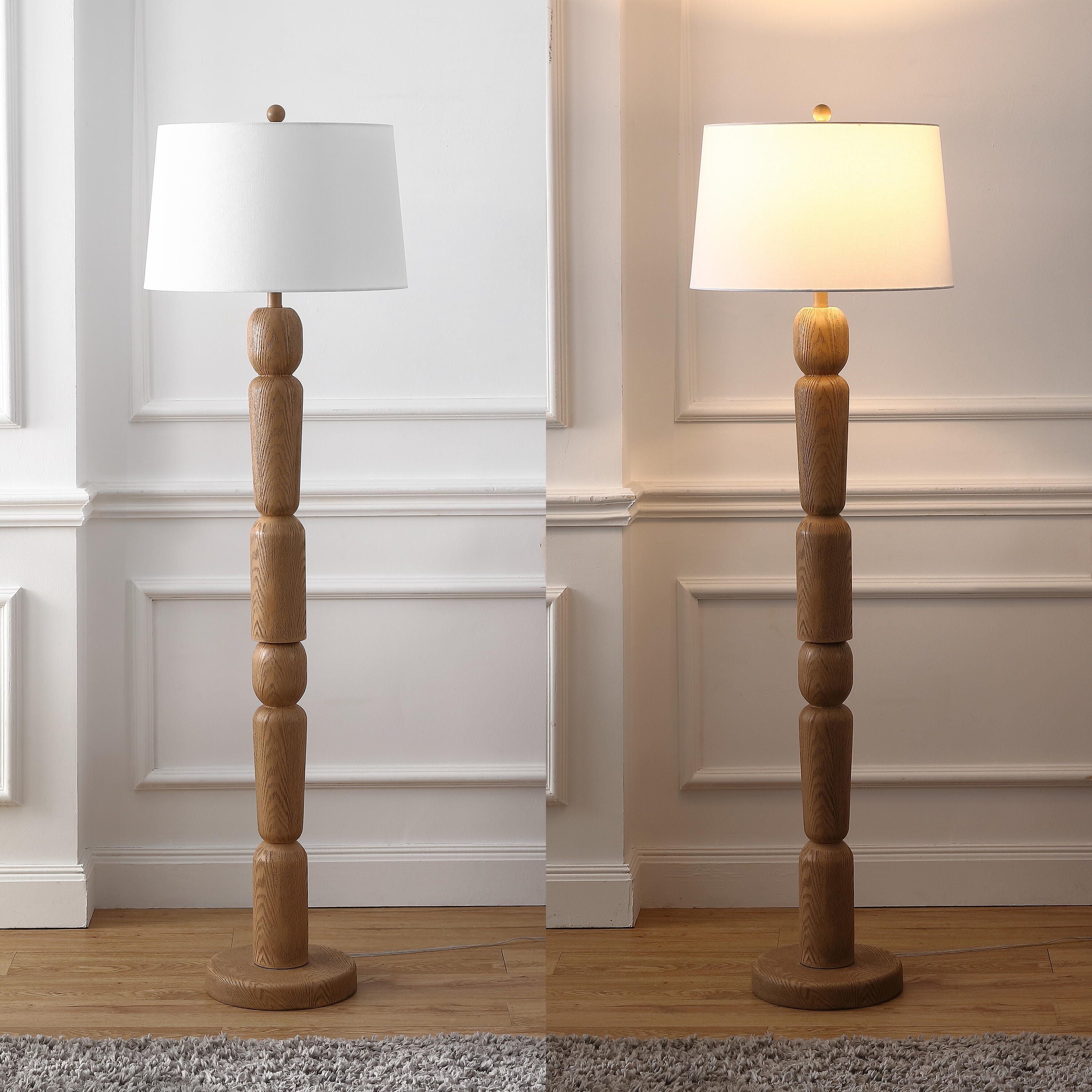 JONATHAN Y Rustara Floor Lamp, , large