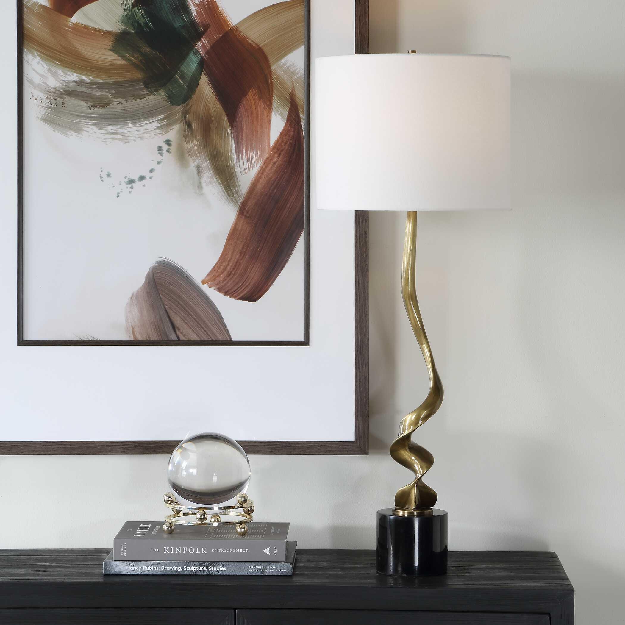 Uttermost Spiraling Cordless Table Lamp, , rollover