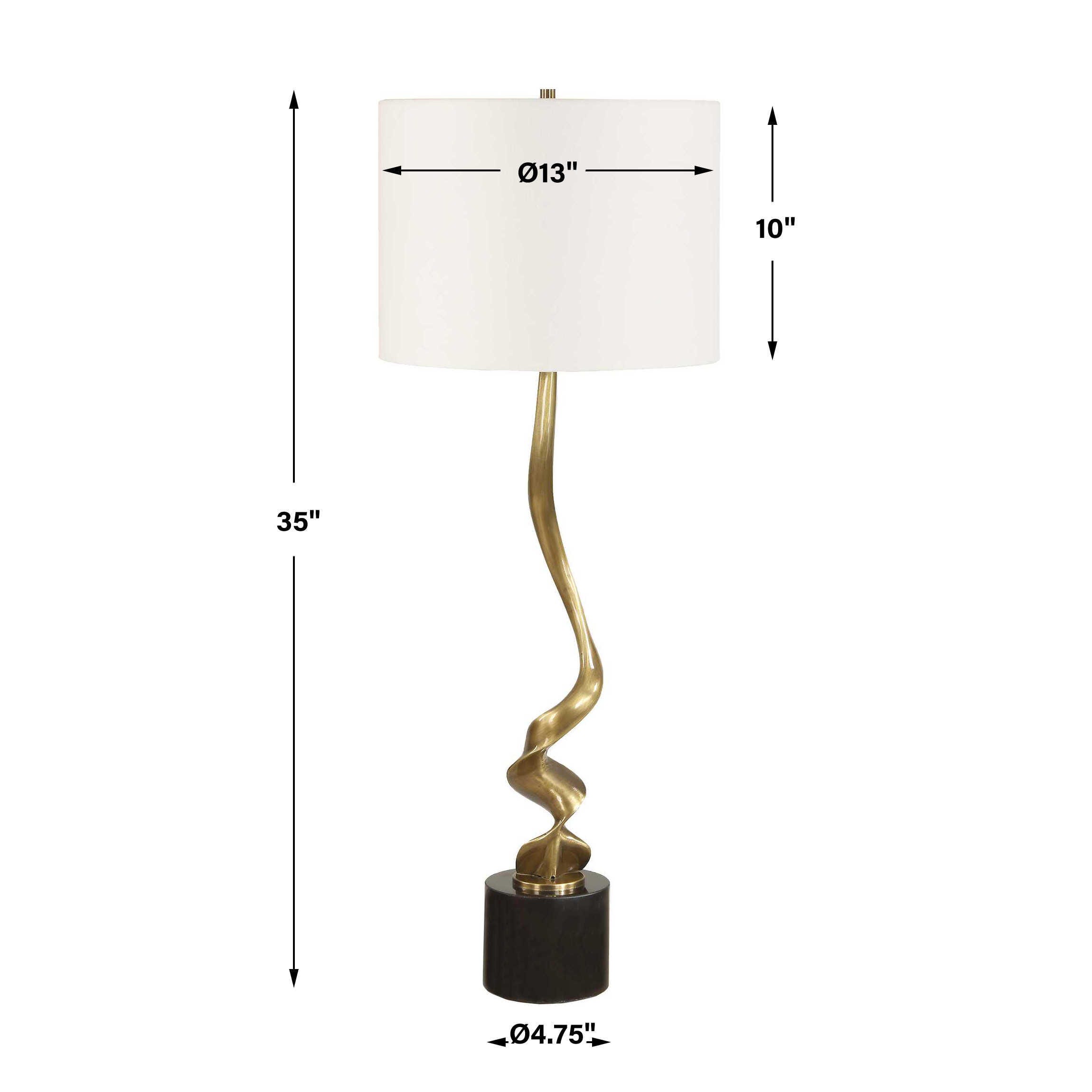Uttermost Spiraling Cordless Table Lamp, , large