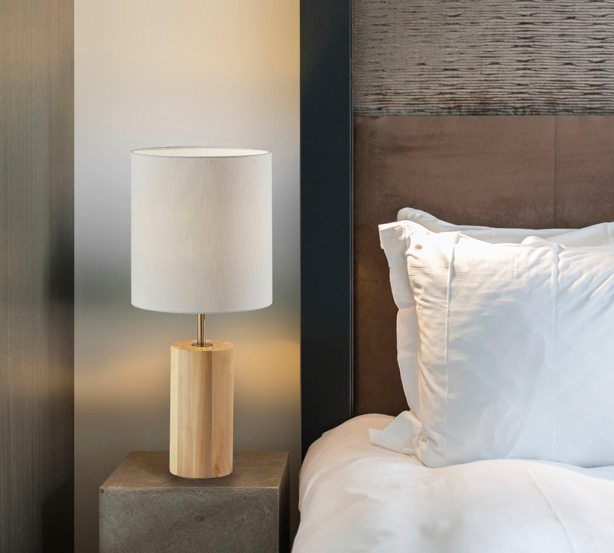 Adesso Dean Table Lamp, Natural/Antique Brass, rollover