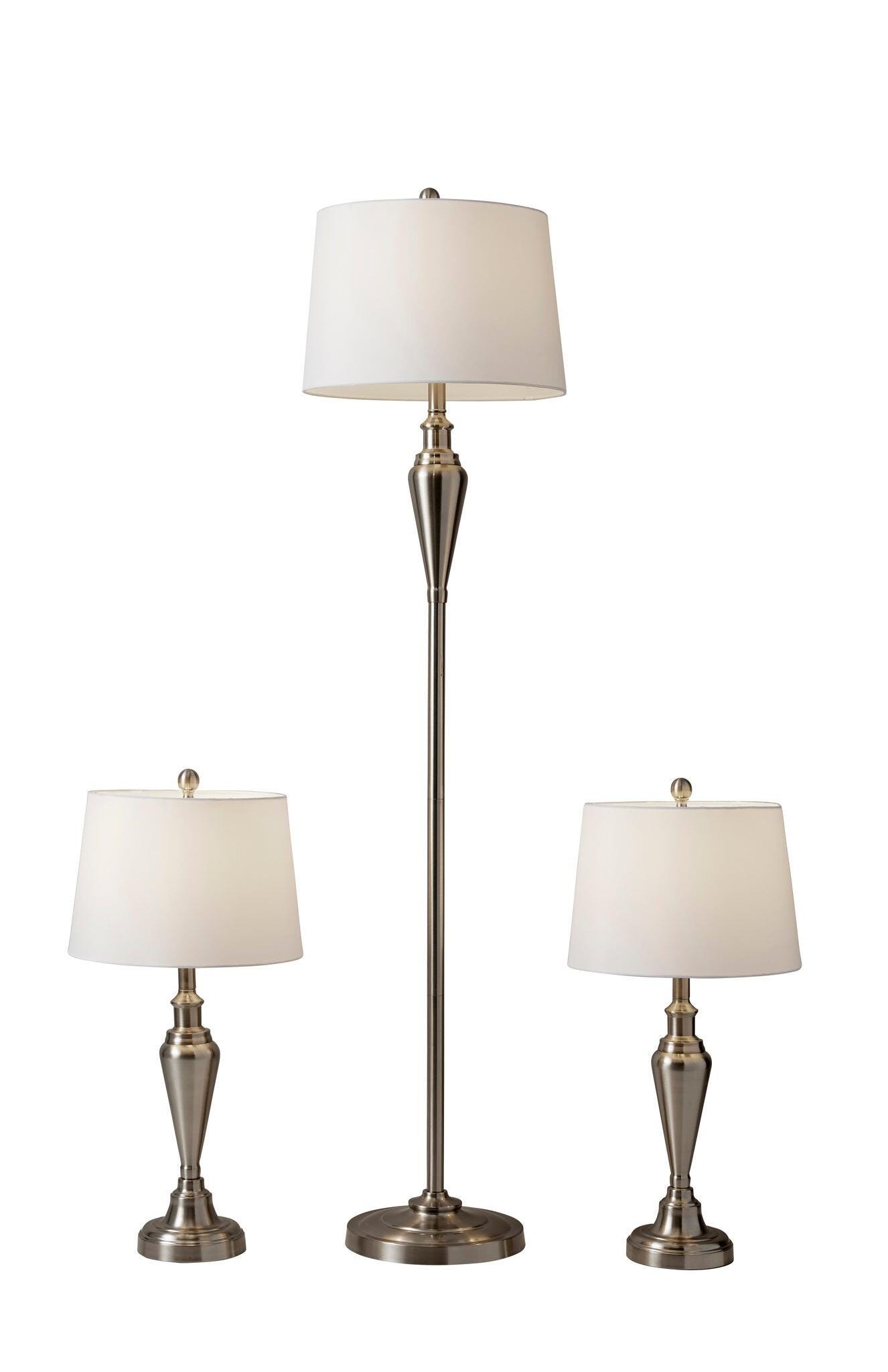 Adesso Simplee Glendale Floor Lamp and Table Lamp (Set of 2), , large