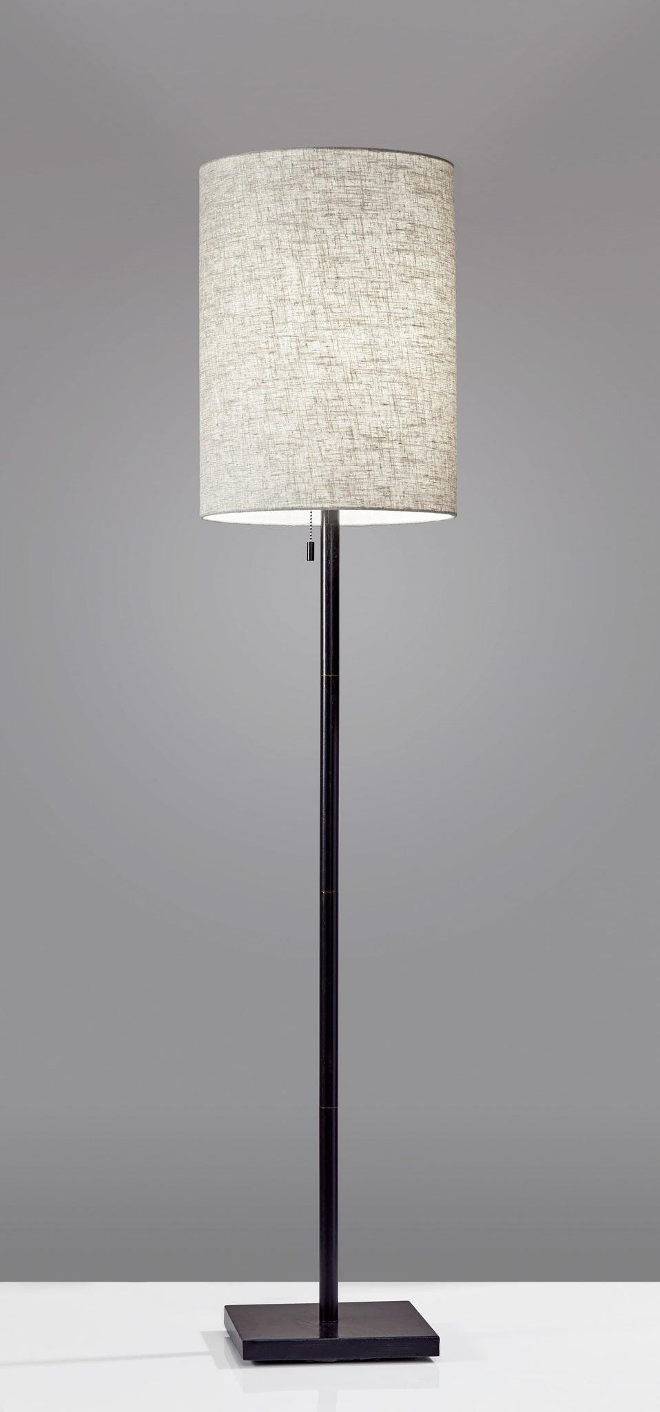 Adesso Liam Floor Lamp, Dark Bronze, large