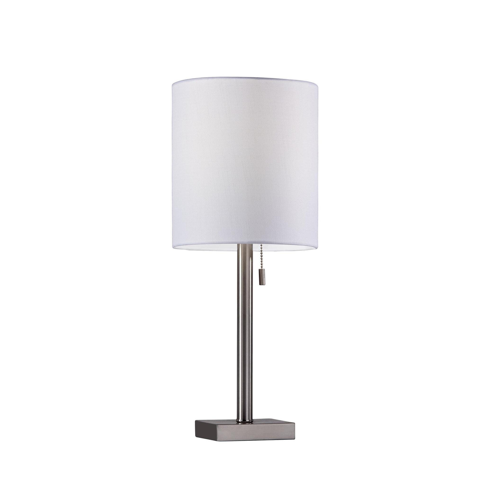 Adesso Liam Table Lamp, Gray, large