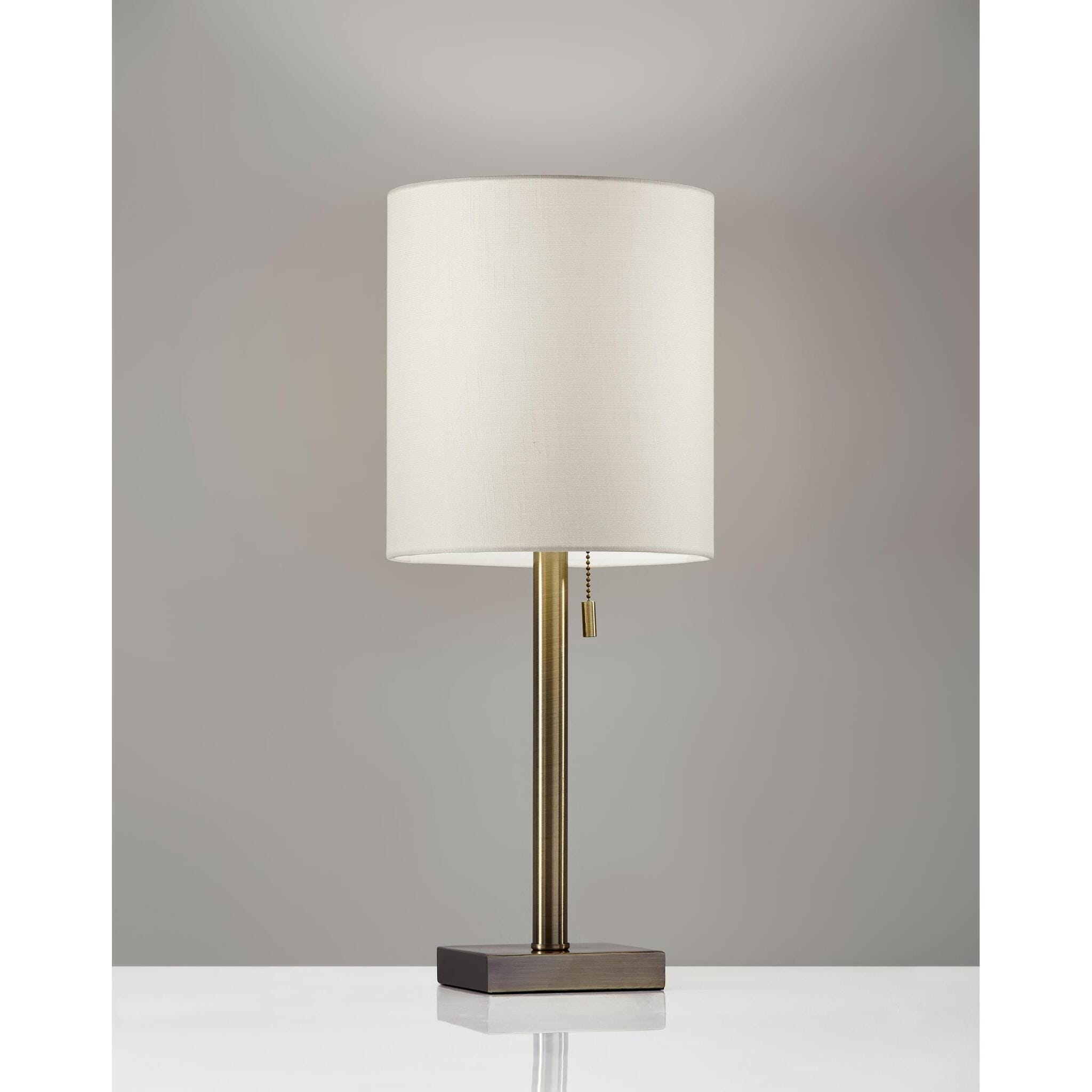 Adesso Liam Table Lamp, Antique Brass, large