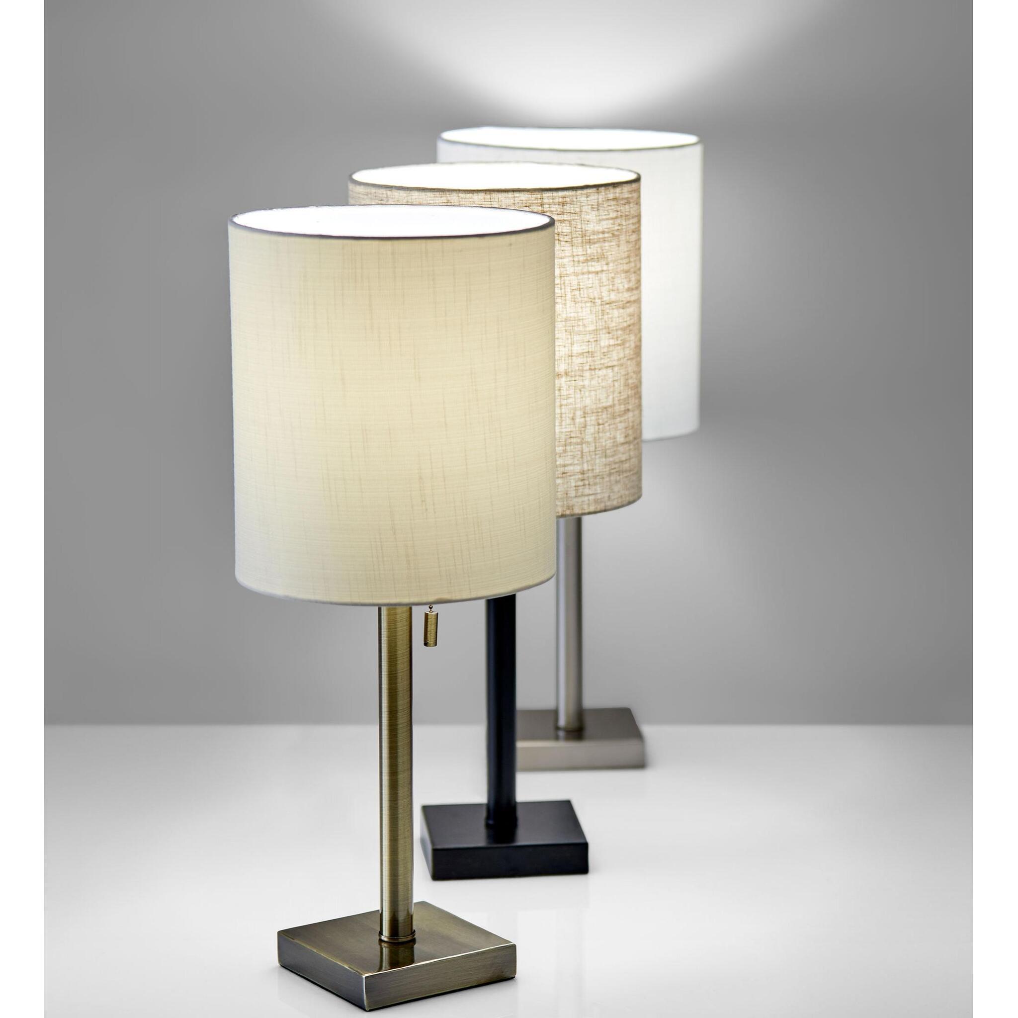 Adesso Liam Table Lamp, Antique Brass, large