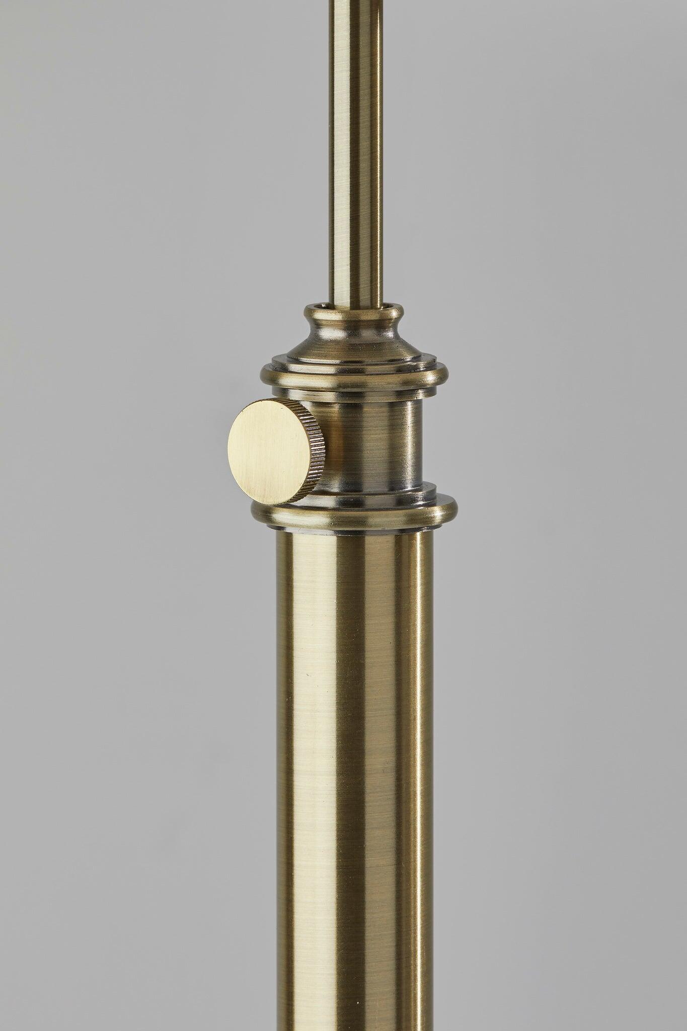 Adesso Simplee Barton Floor Lamp, Antique Brass, large