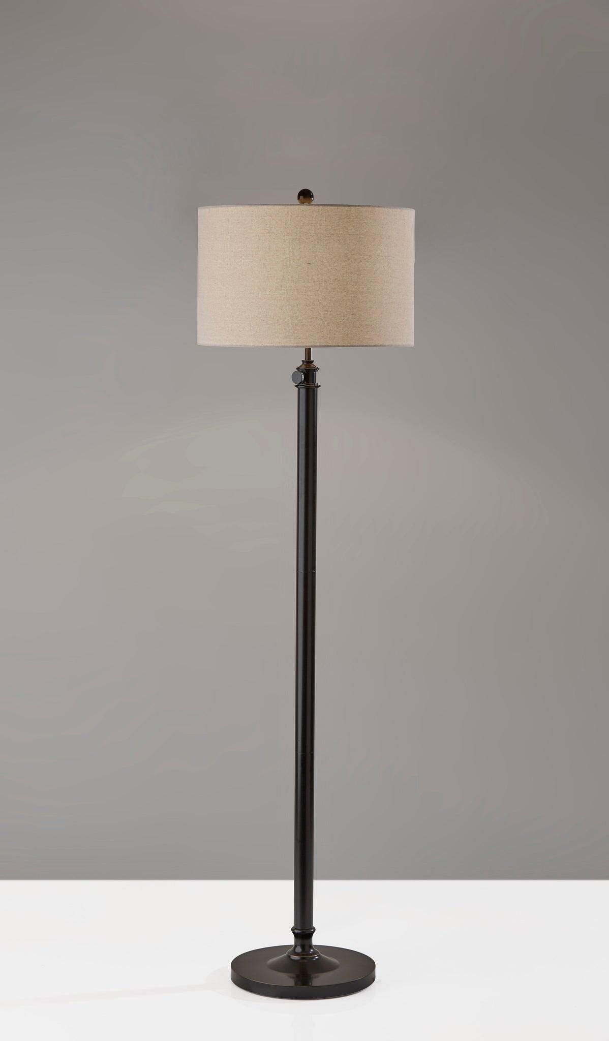 Adesso Simplee Barton Floor Lamp, Antique Bronze, rollover