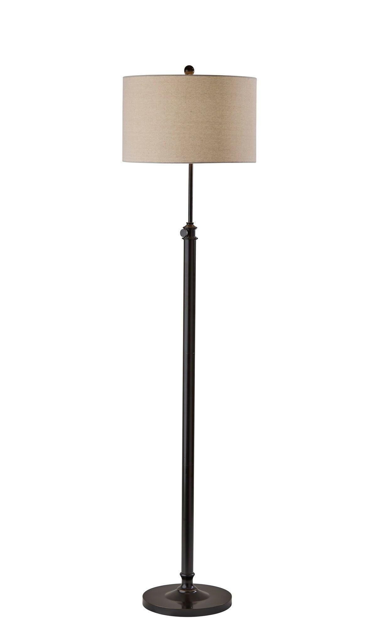 Adesso Simplee Barton Floor Lamp, Antique Bronze, large