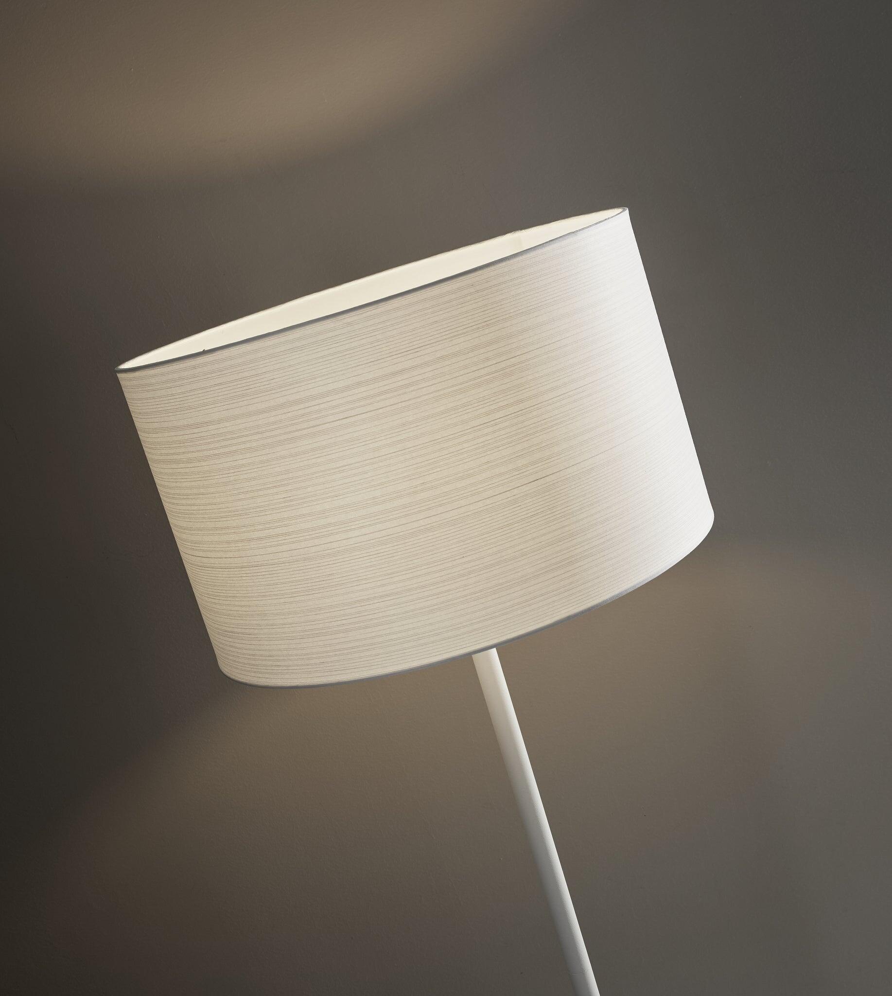 Adesso Oslo Floor Lamp, White, large