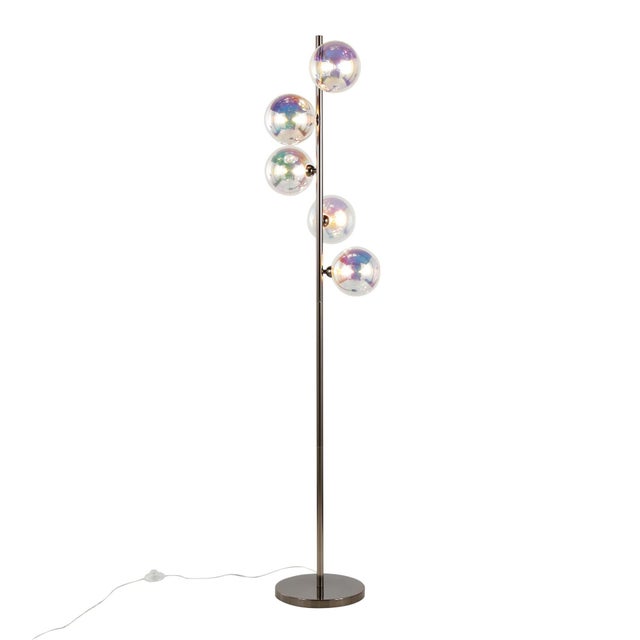 LumiSource Bubbles Floor Lamp, Chrome