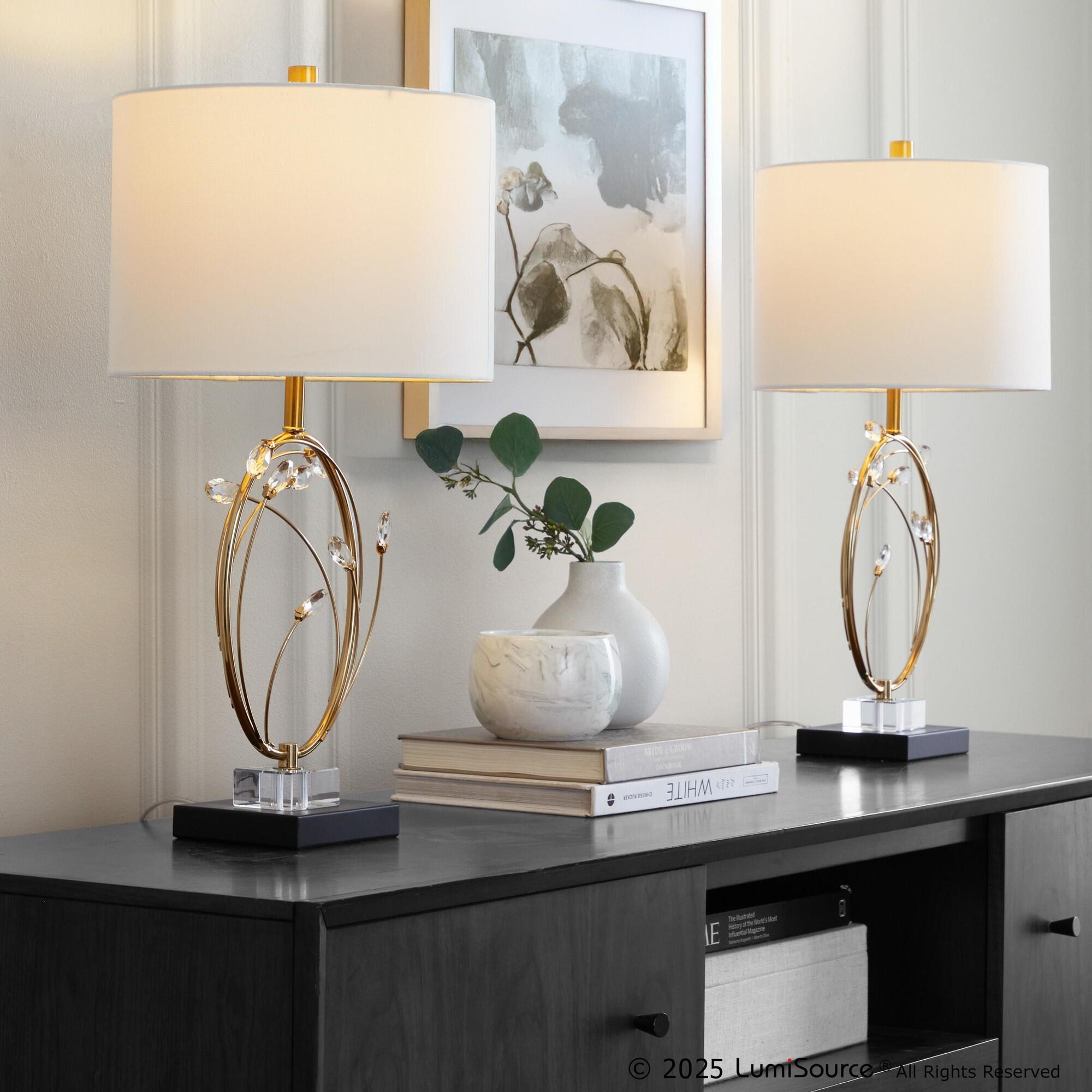 LumiSource Crystal Table Lamp (Set of 2), , rollover