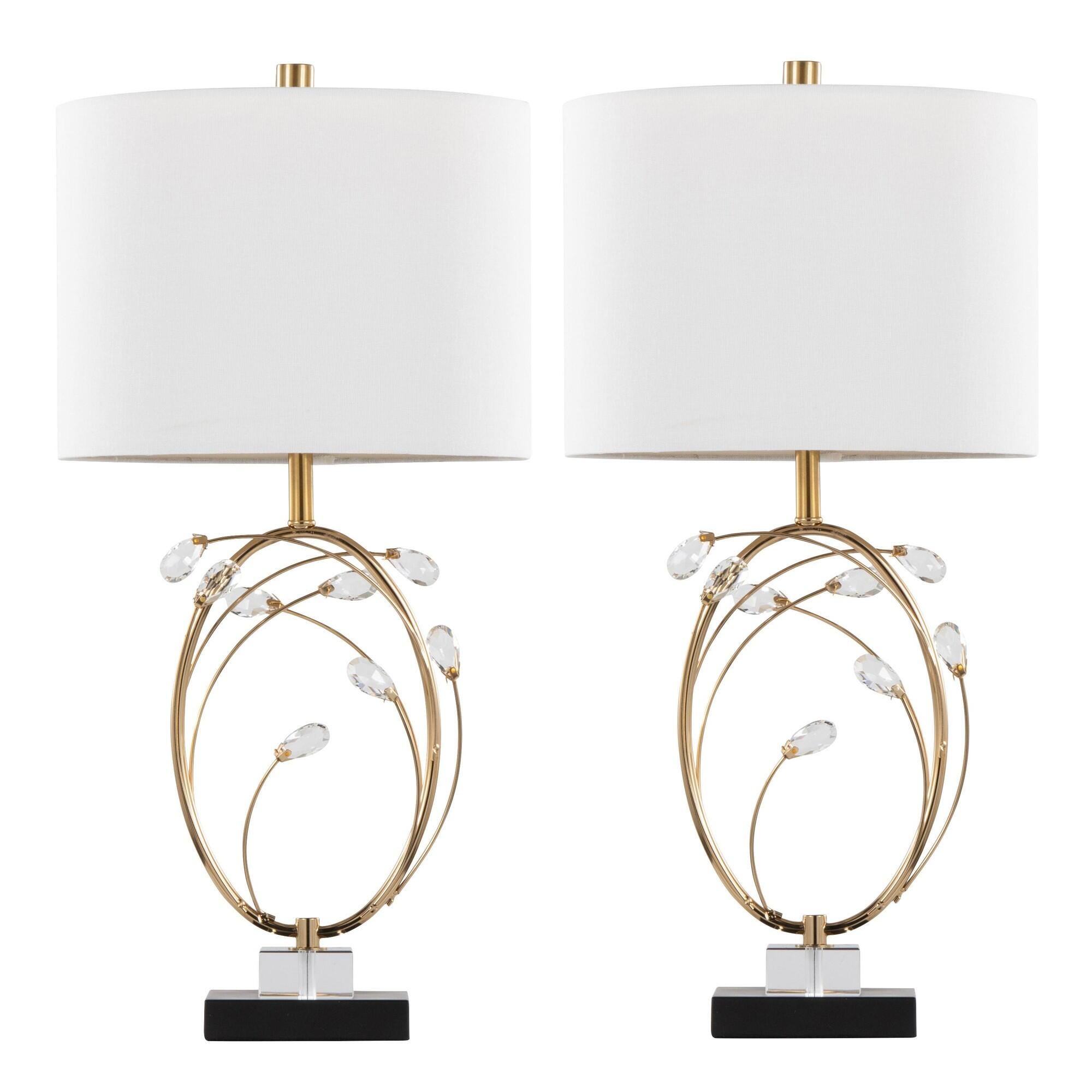 LumiSource Crystal Table Lamp (Set of 2), , large