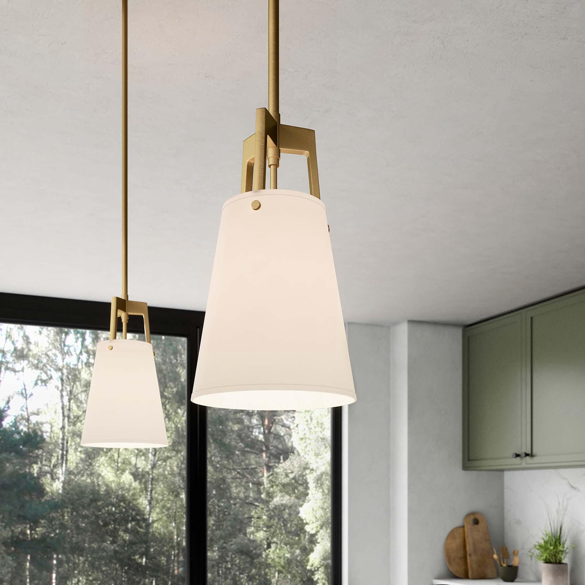 Modway Aspire Pendant Light, White, large