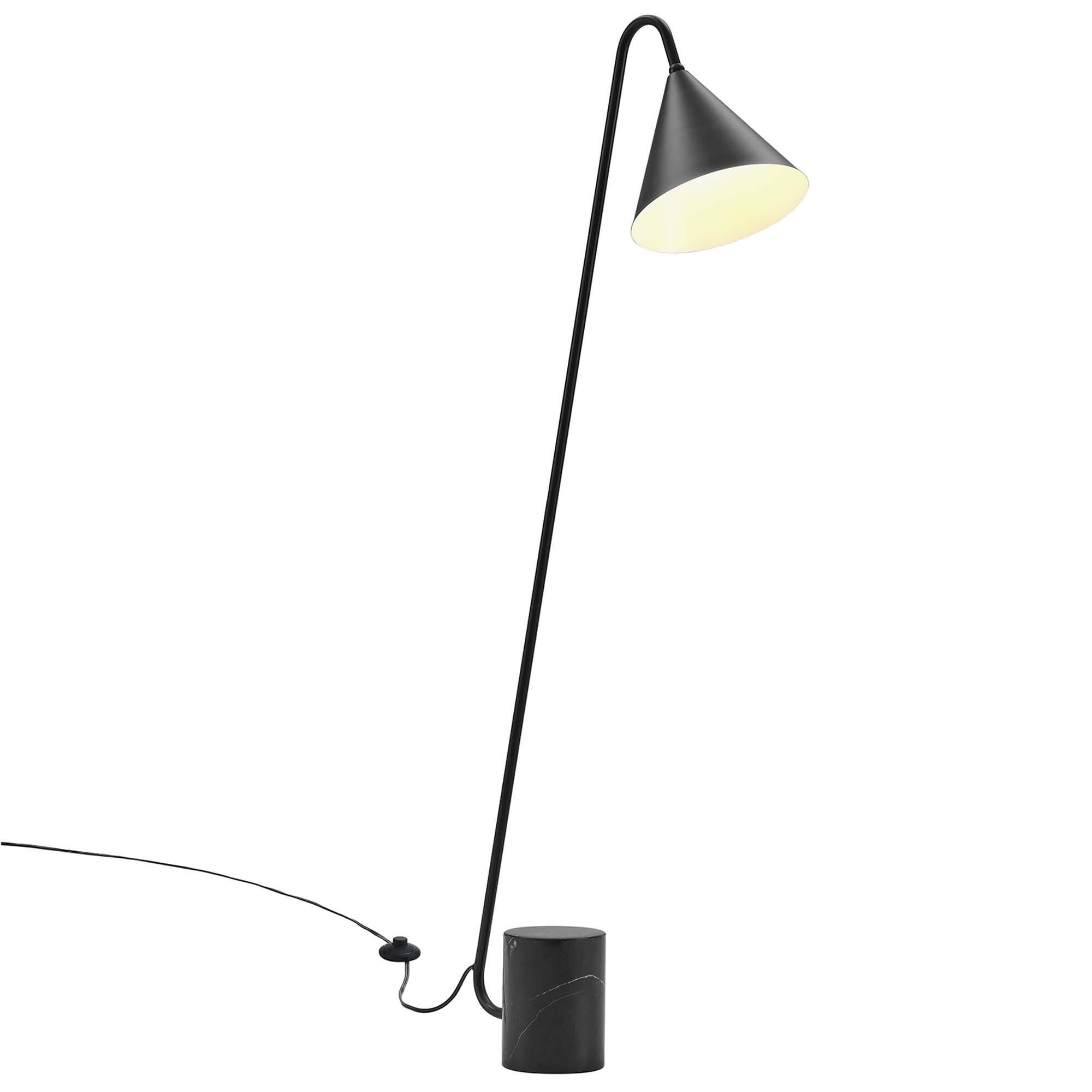 Modway Ayla Floor Lamp, Black, large