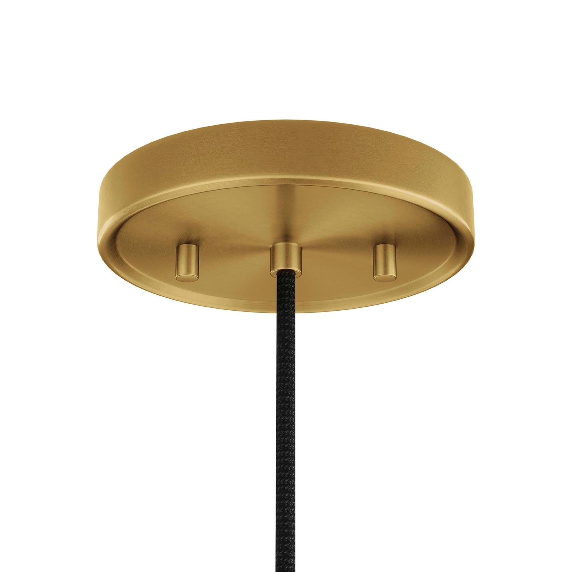 Modway Beacon Pendant Light, Opal/Brass, large