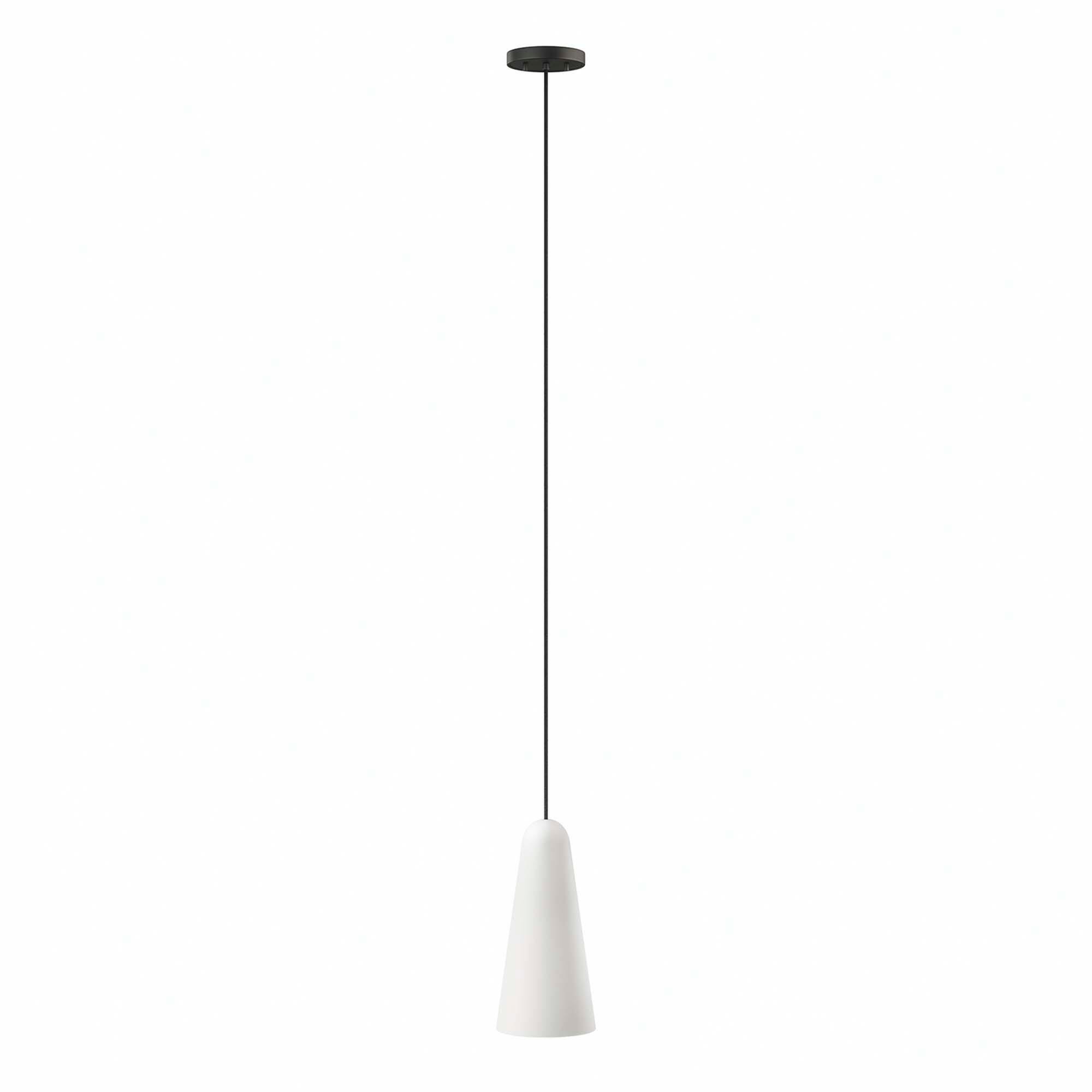 Modway Beacon Pendant Light, Opal/Black, large