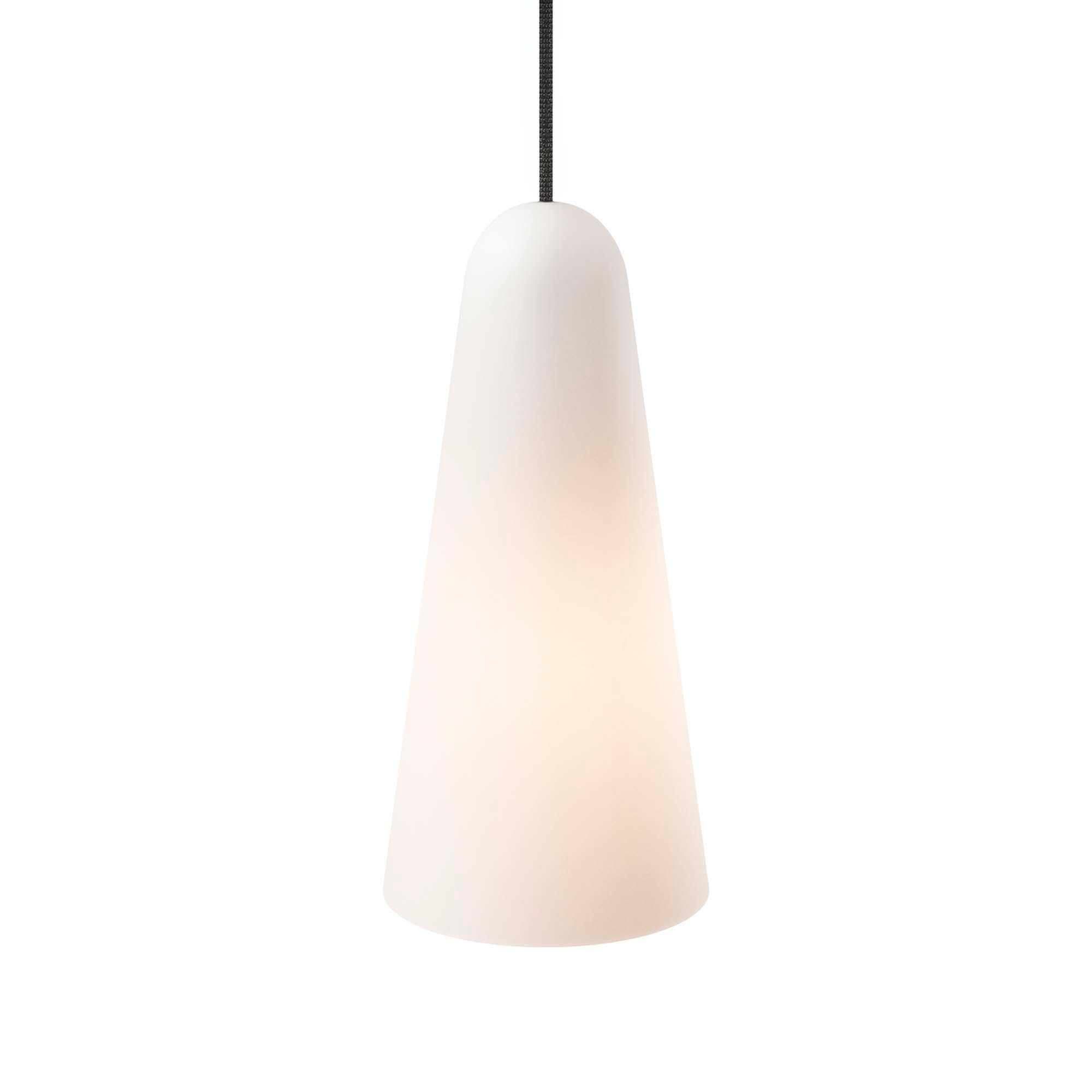 Modway Beacon Pendant Light, Opal/Black, large