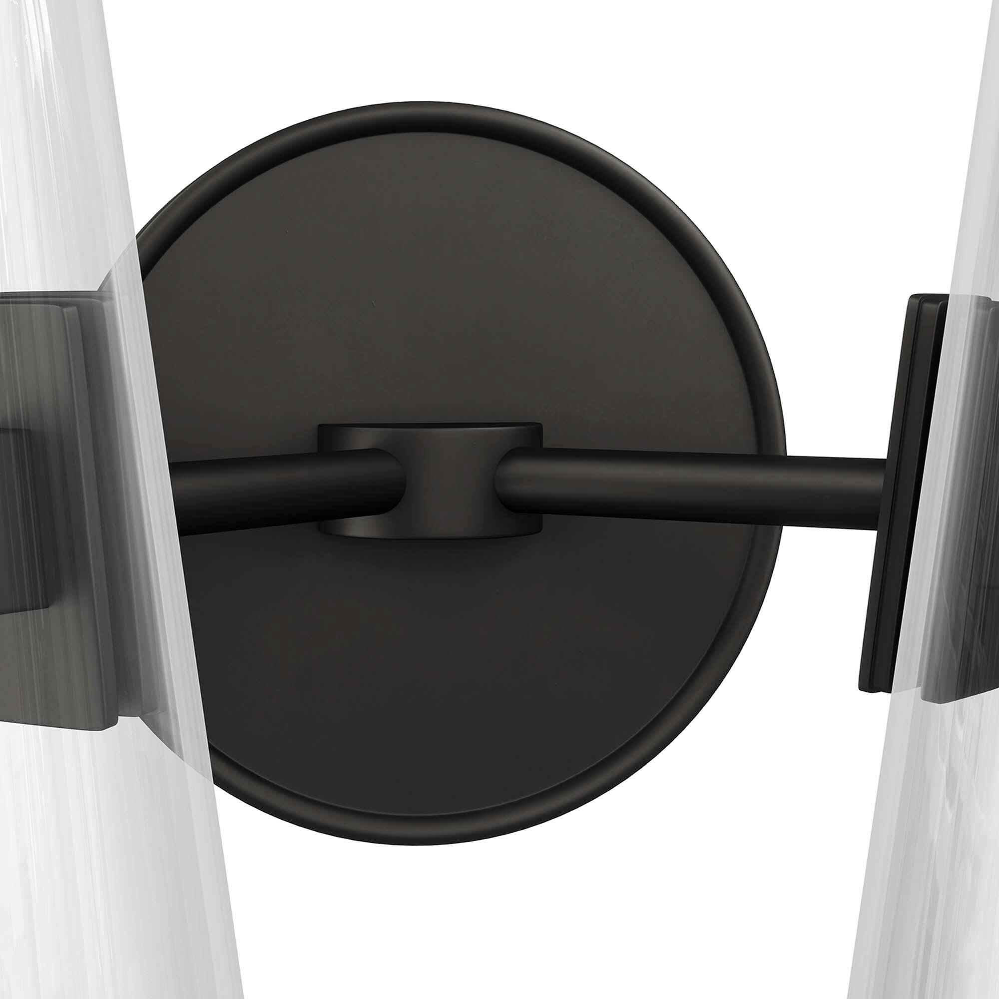 Modway Beacon Solid Wall Sconce, Clear/Black, large