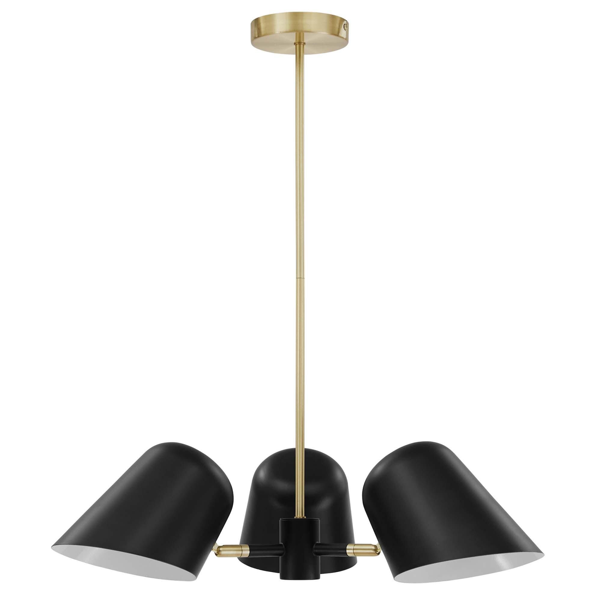 Modway Briana Pendant Light, Black, large