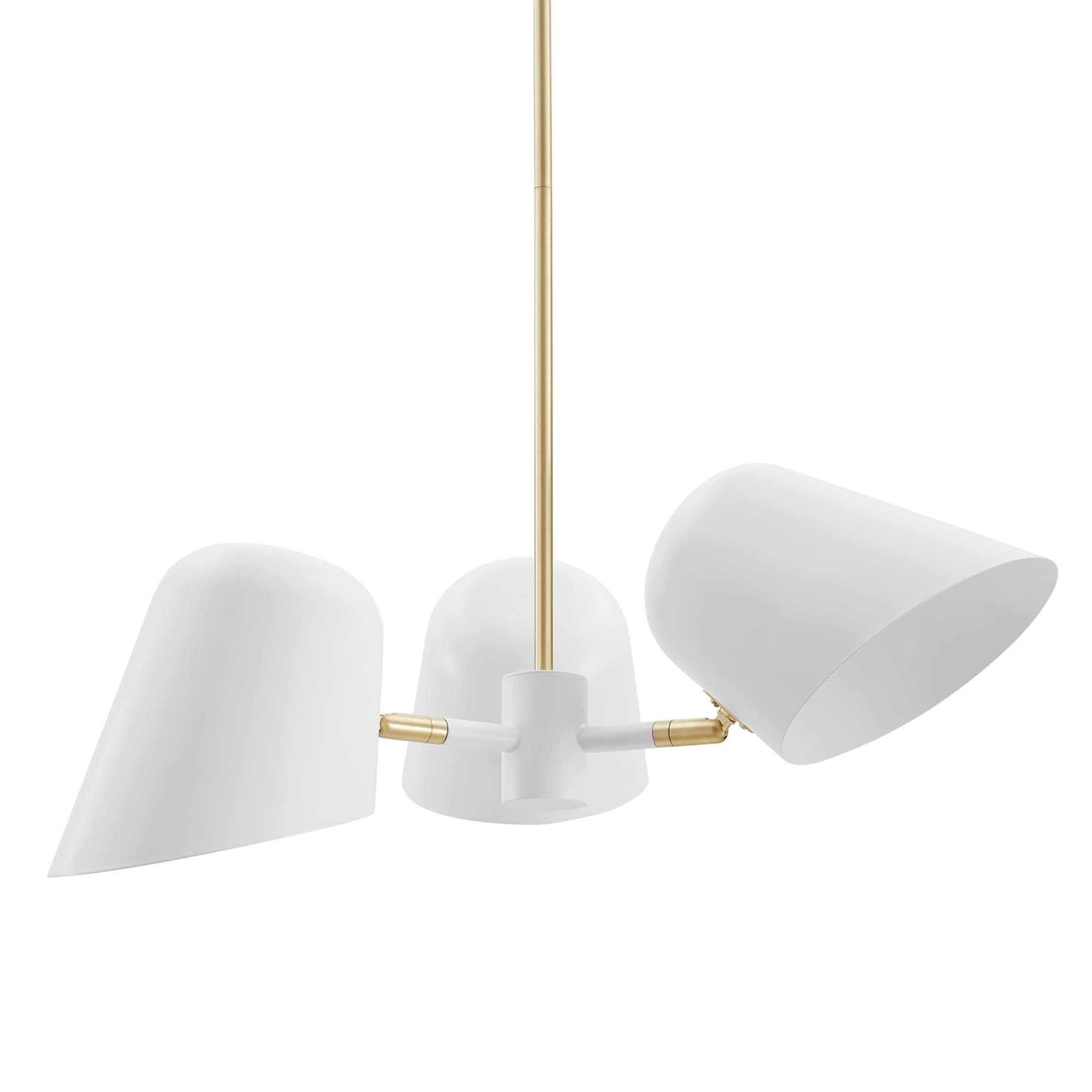 Modway Briana Pendant Light, White, large