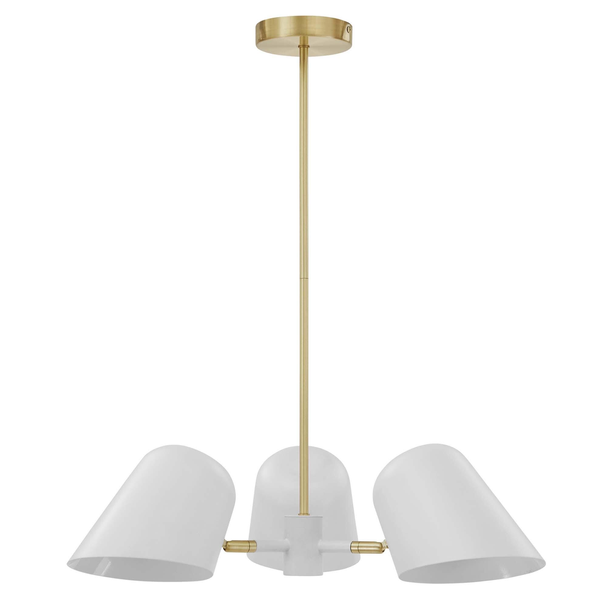 Modway Briana Pendant Light, White, large