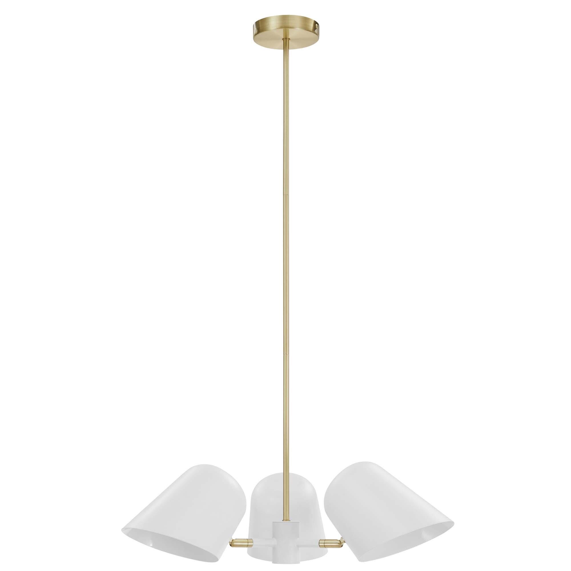 Modway Briana Pendant Light, White, large