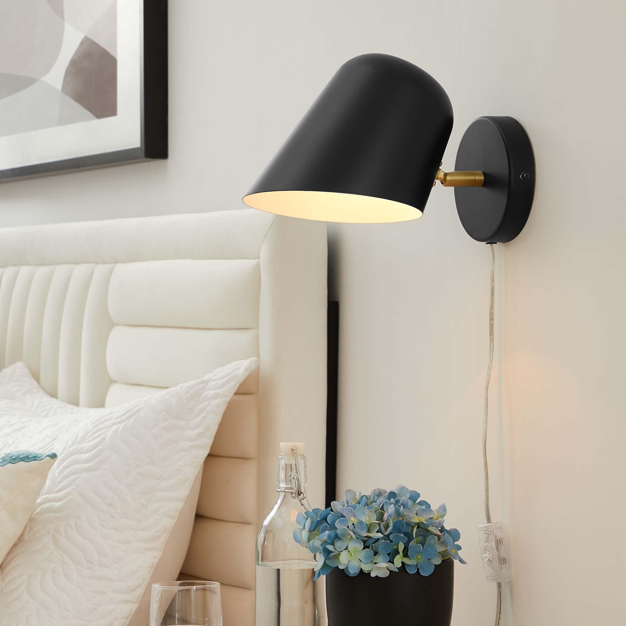 Modway Briana Wall Sconce, Black, rollover