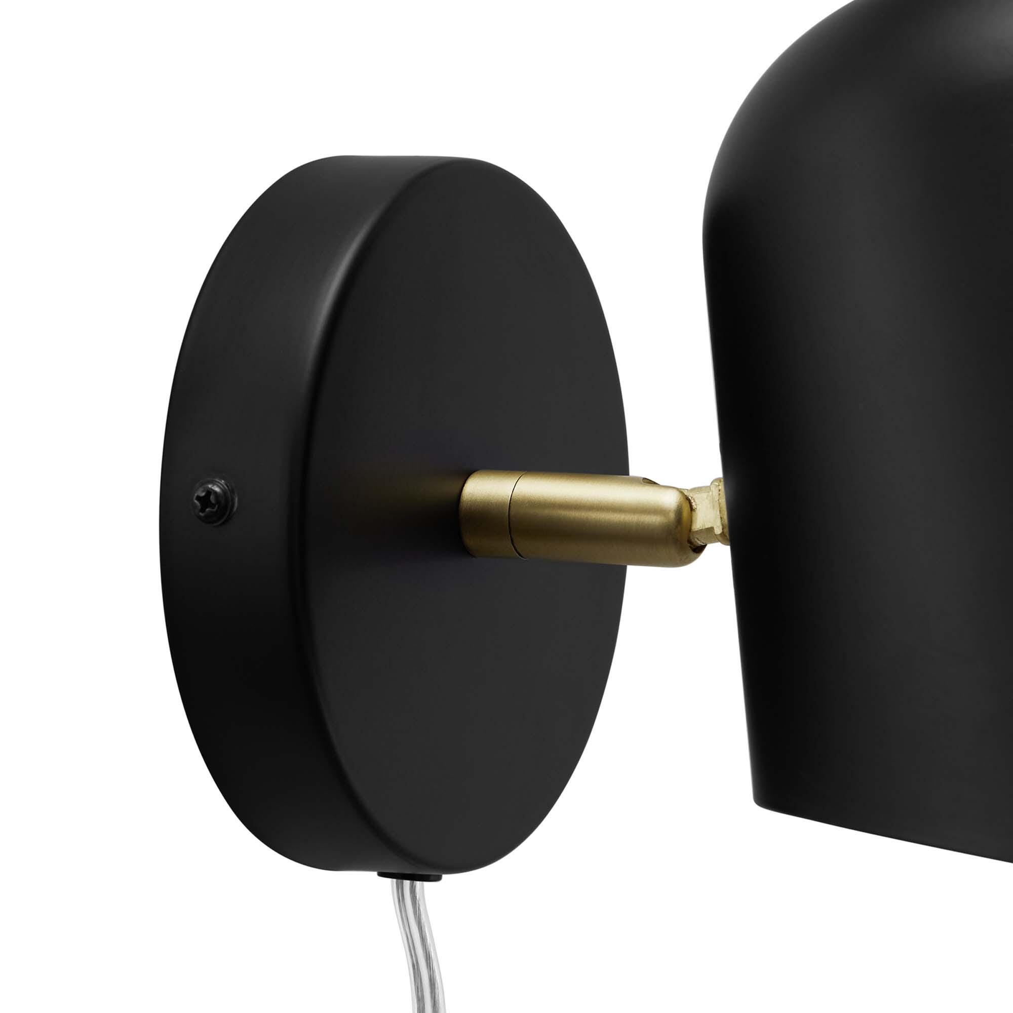 Modway Briana Wall Sconce, Black, large