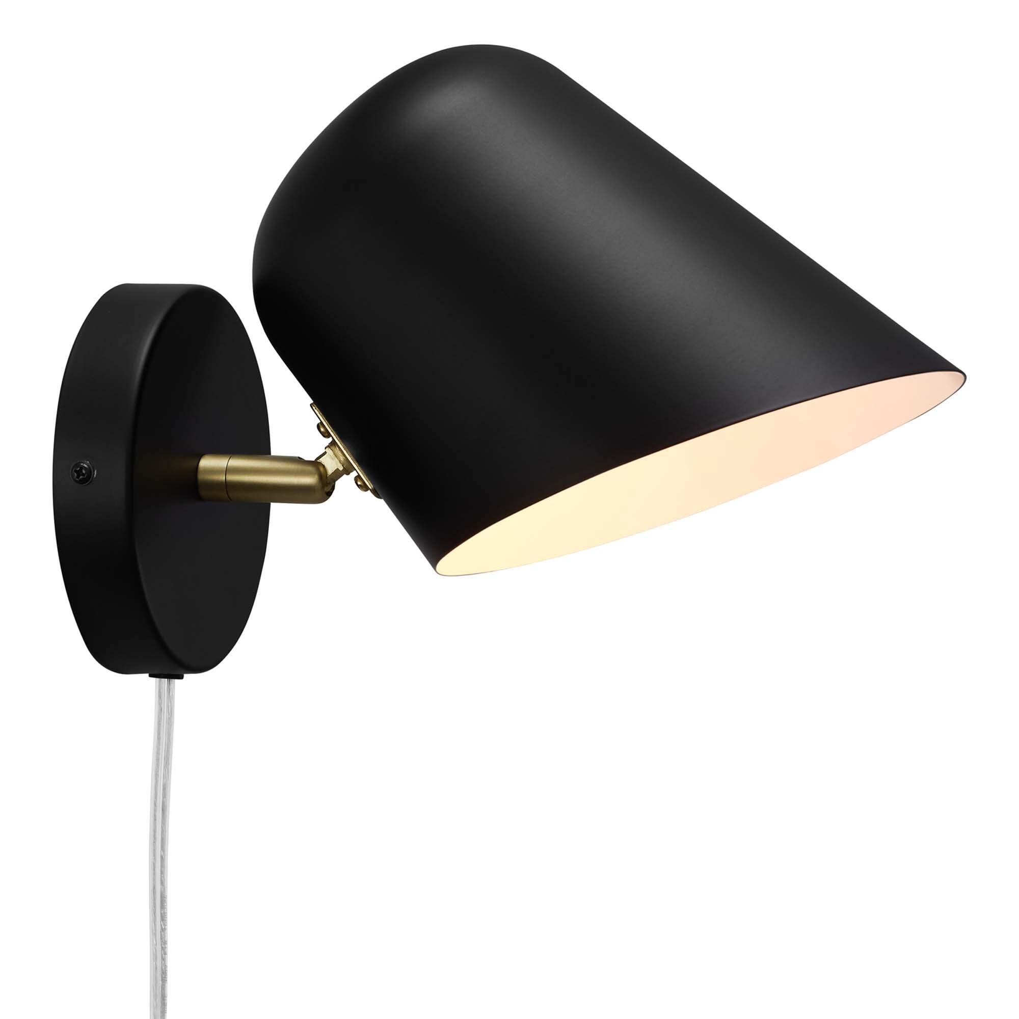 Modway Briana Wall Sconce, Black, large